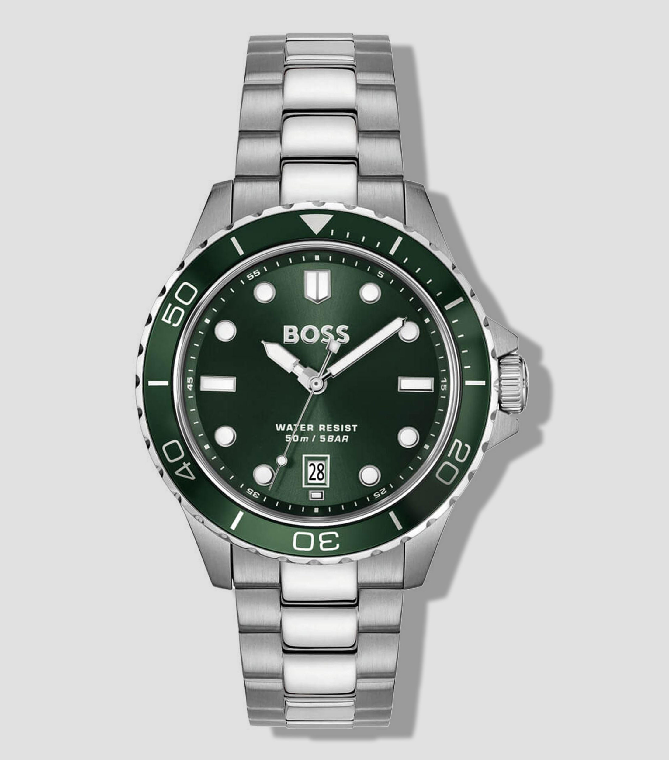 Reloj para Hombre Troper Sport casual plateado, verde