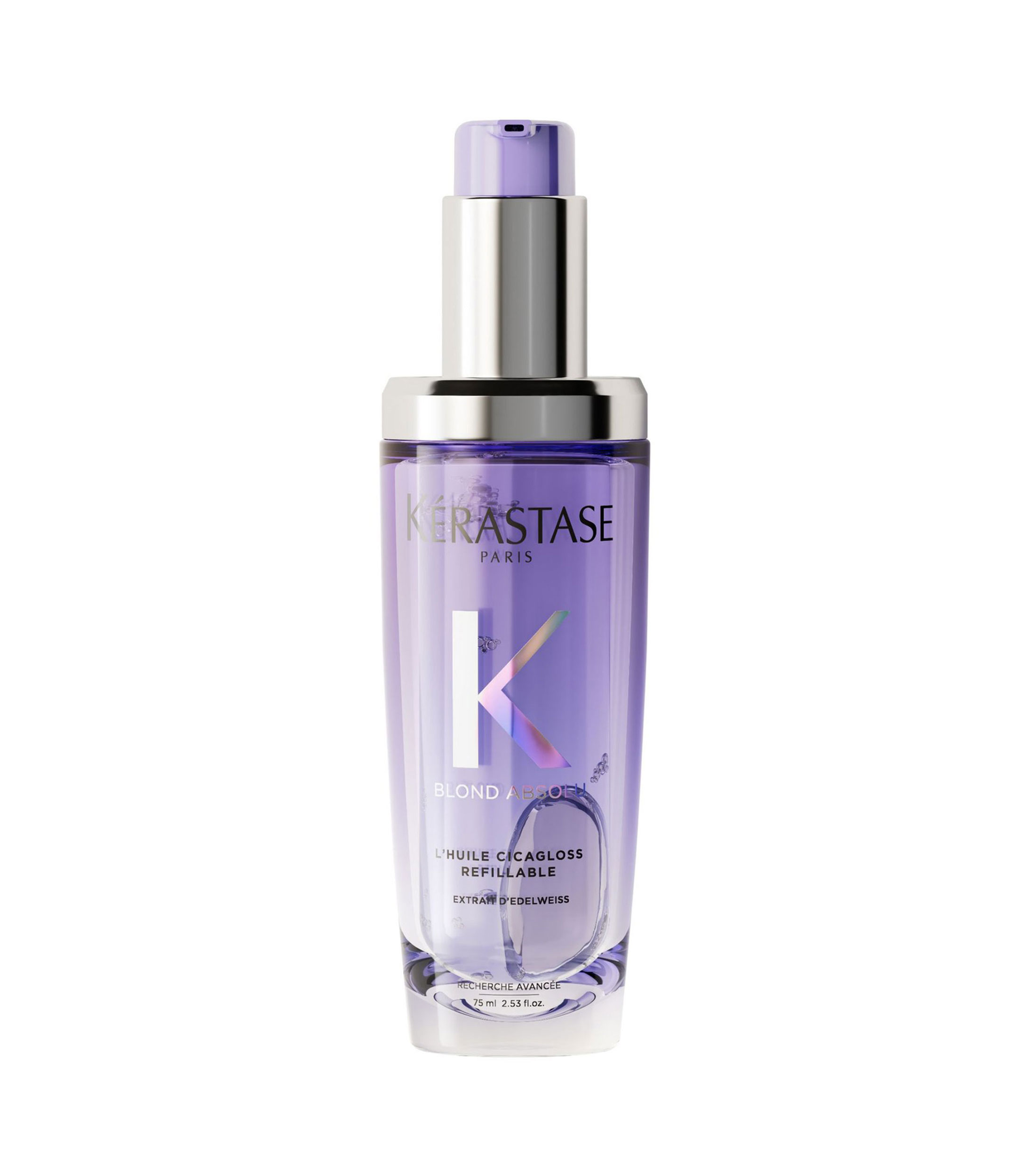 Aceite Capilar Hidratante Cicagloss para cabello Rubio, 75 ml