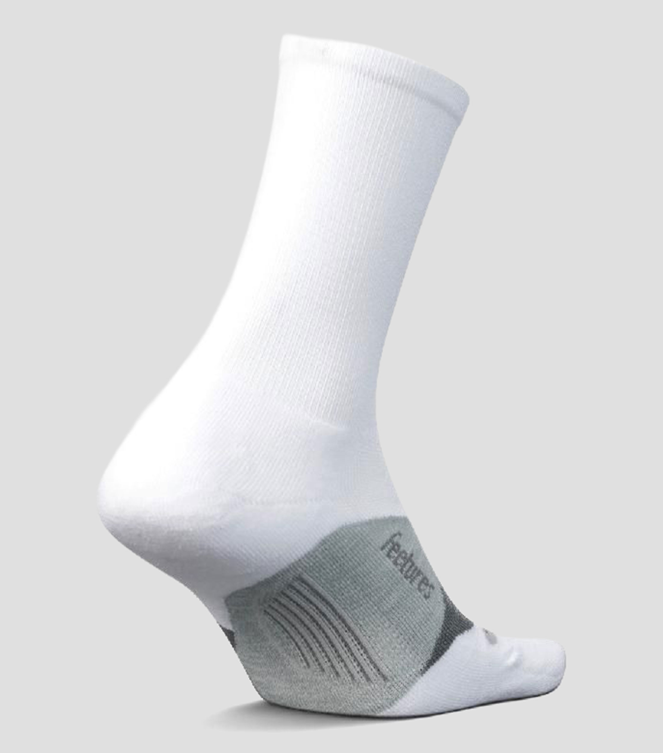 Calcetín de compresión Elite Light Cushion Crew Blanco Hombre