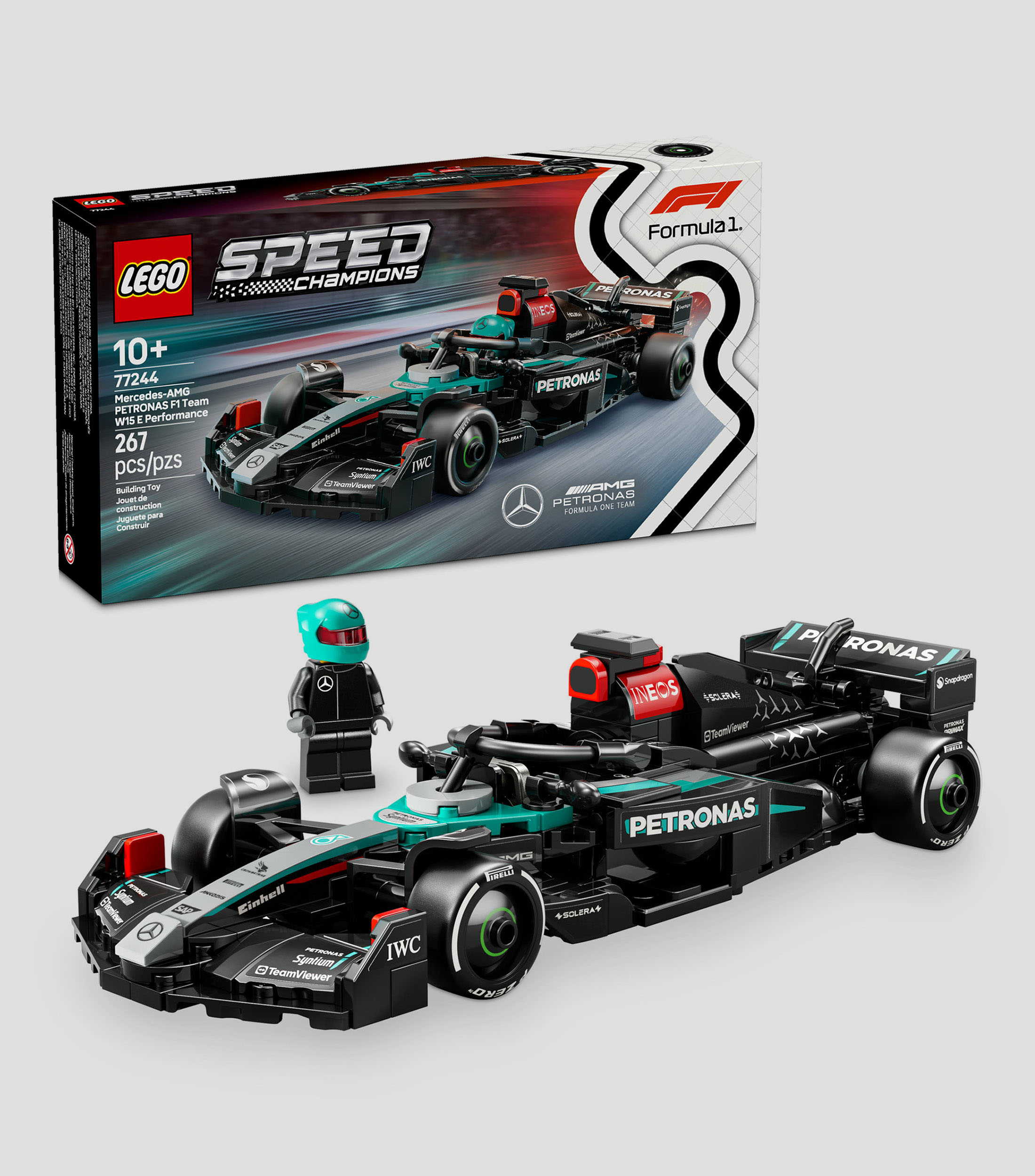 Lego Speed Champions Auto de Carreras Mercedes-AMG F1 W15 77244