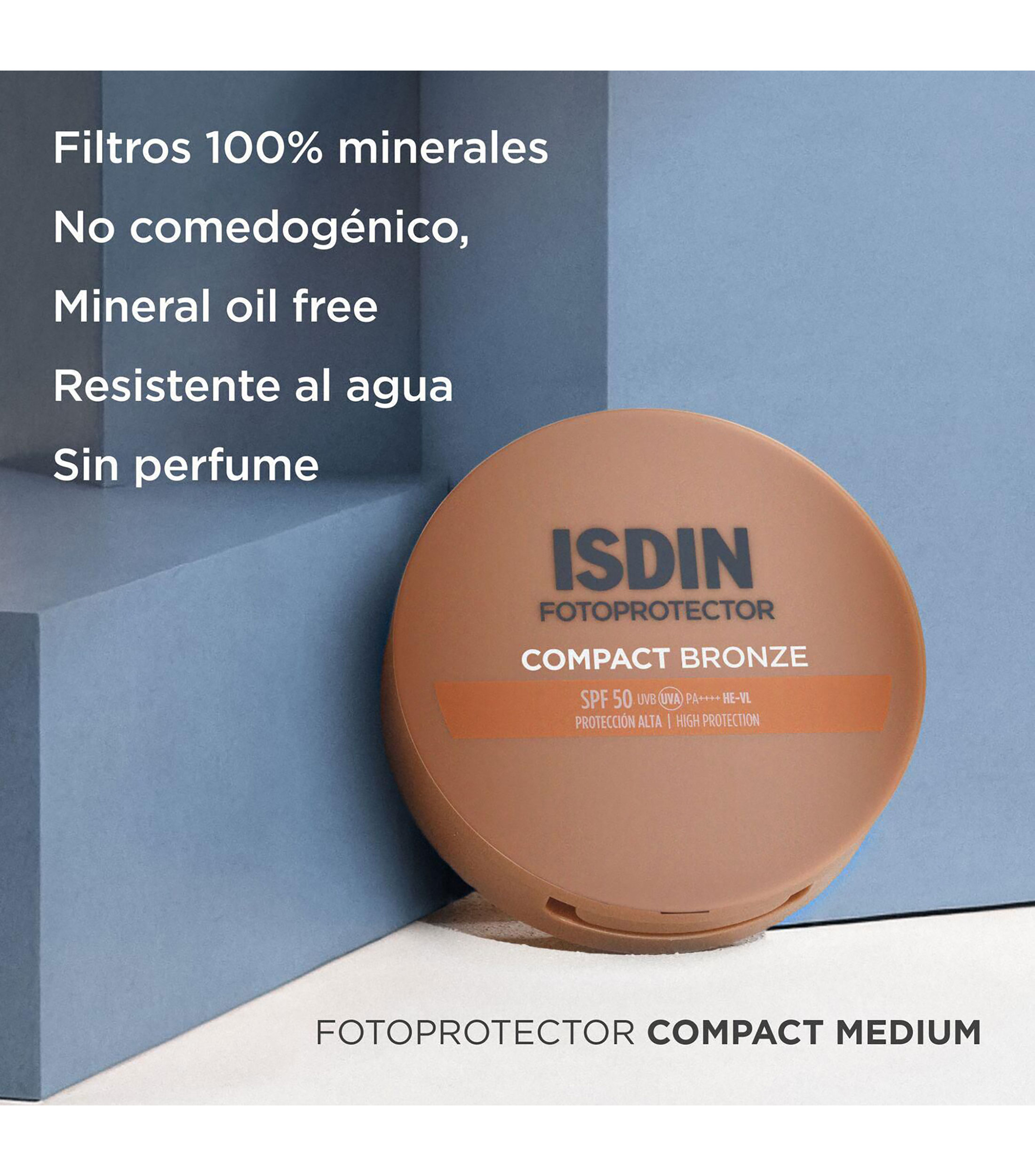 Fotoprotector Compact Bronze SPF 50, 10 g