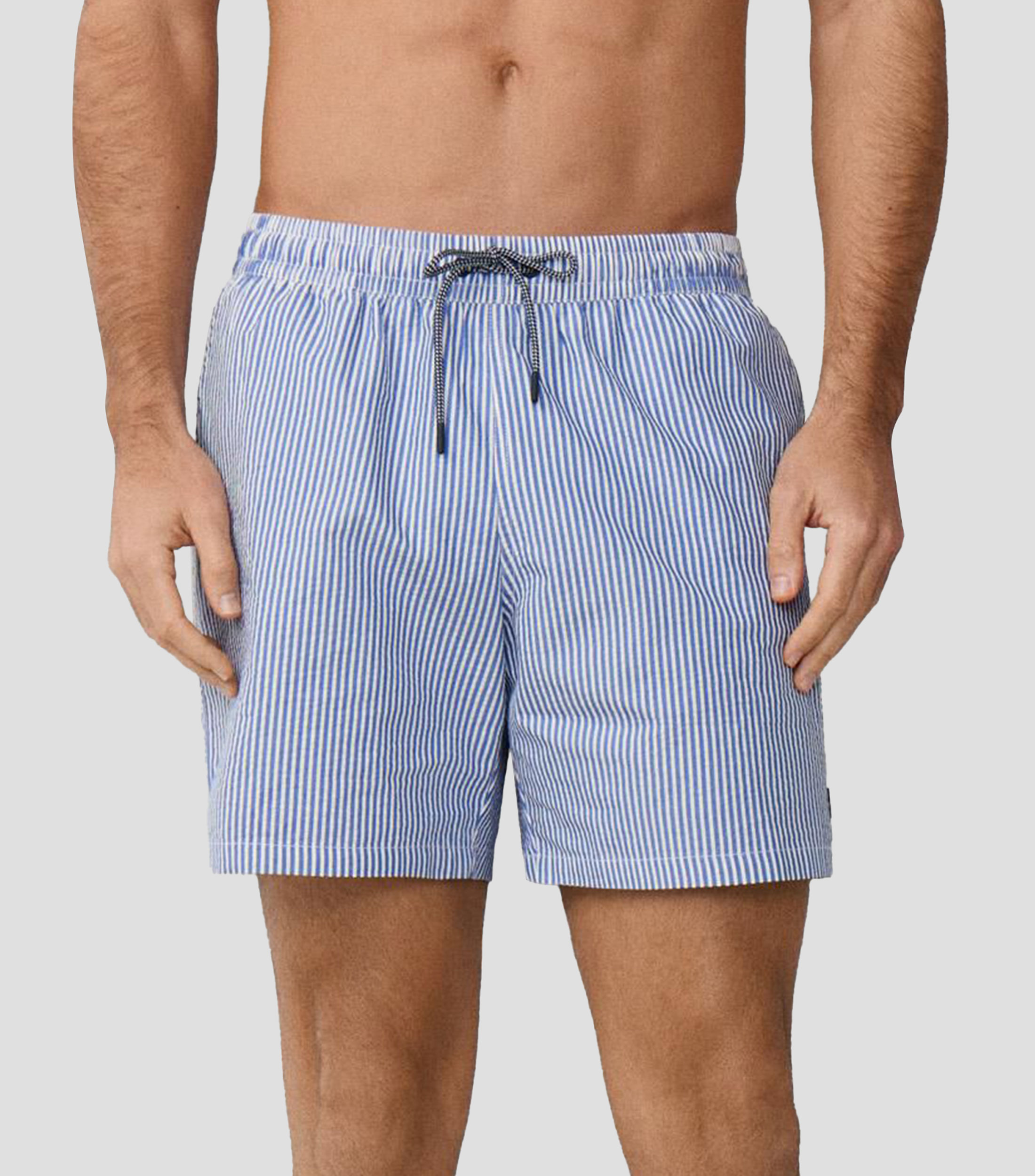 Traje de baño largo a rayas Hombre