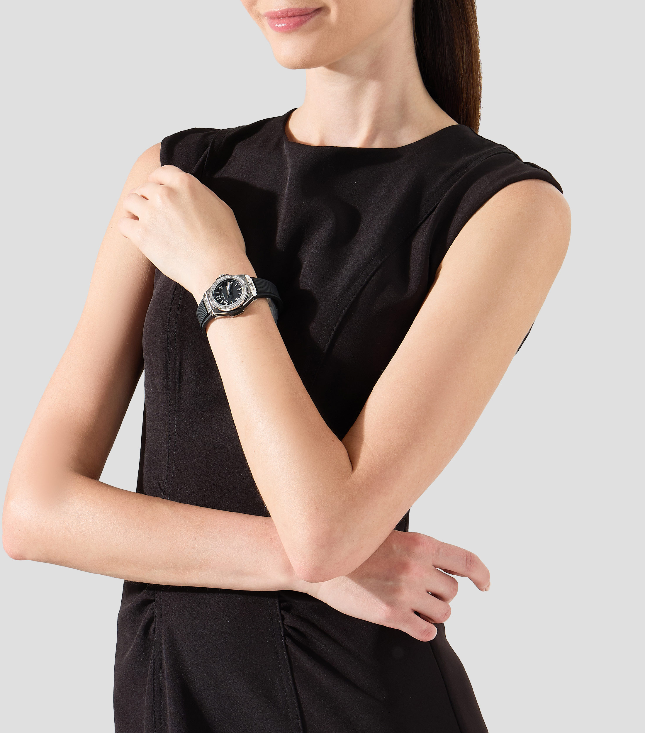 Reloj para Mujer Bing Bang One Clic Casual, Plateado, Negro