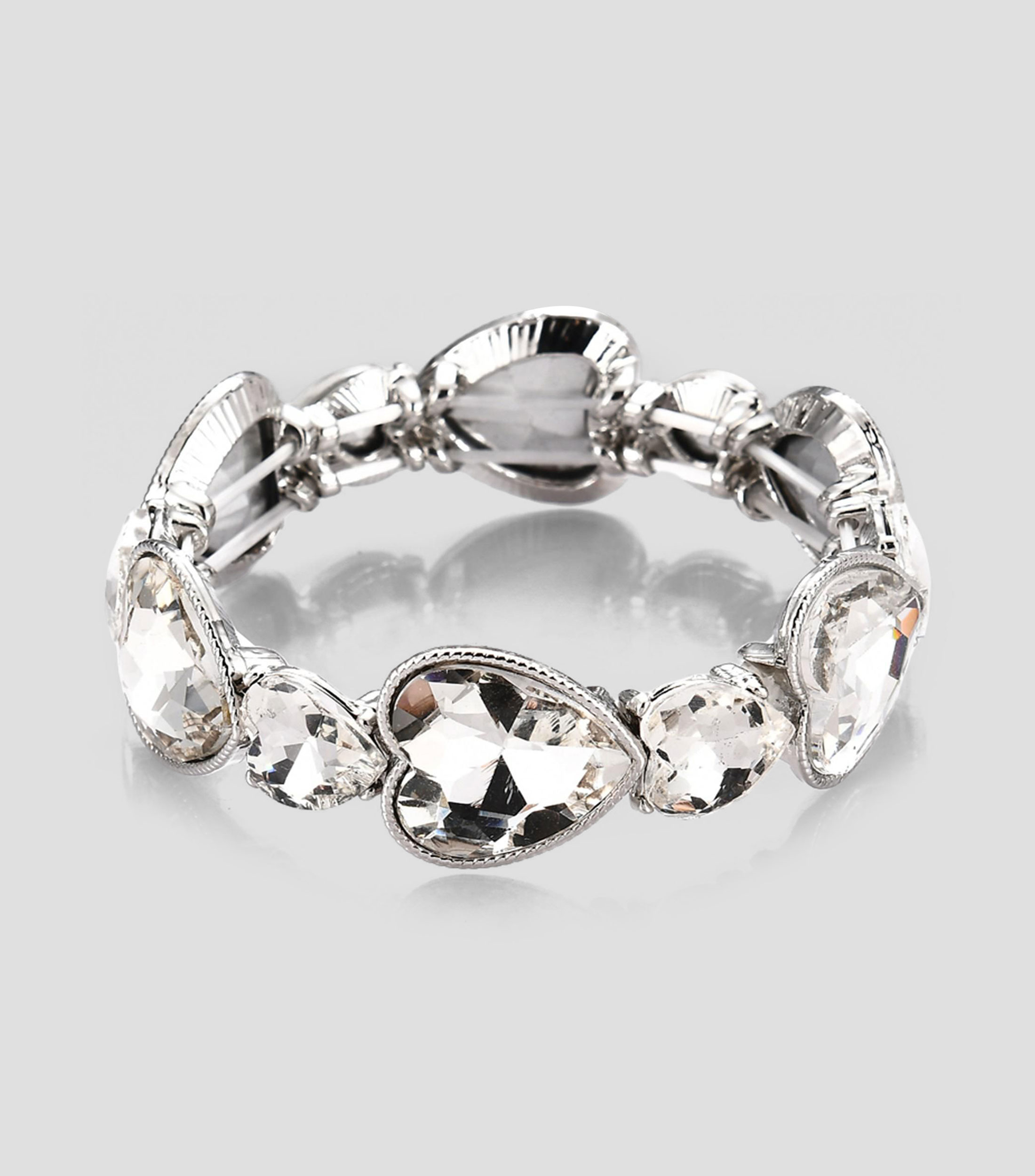Pulsera elástica con cristal Mujer
