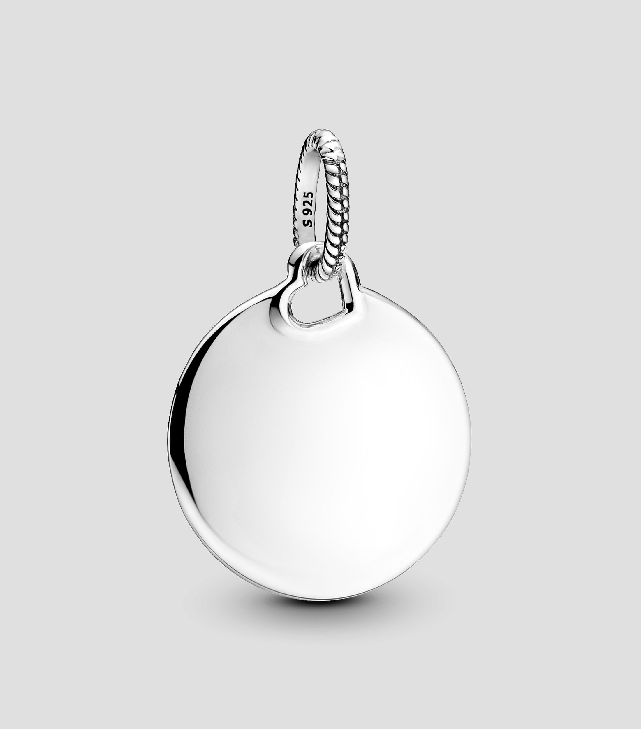 Dije redondo en plata .925 Mujer