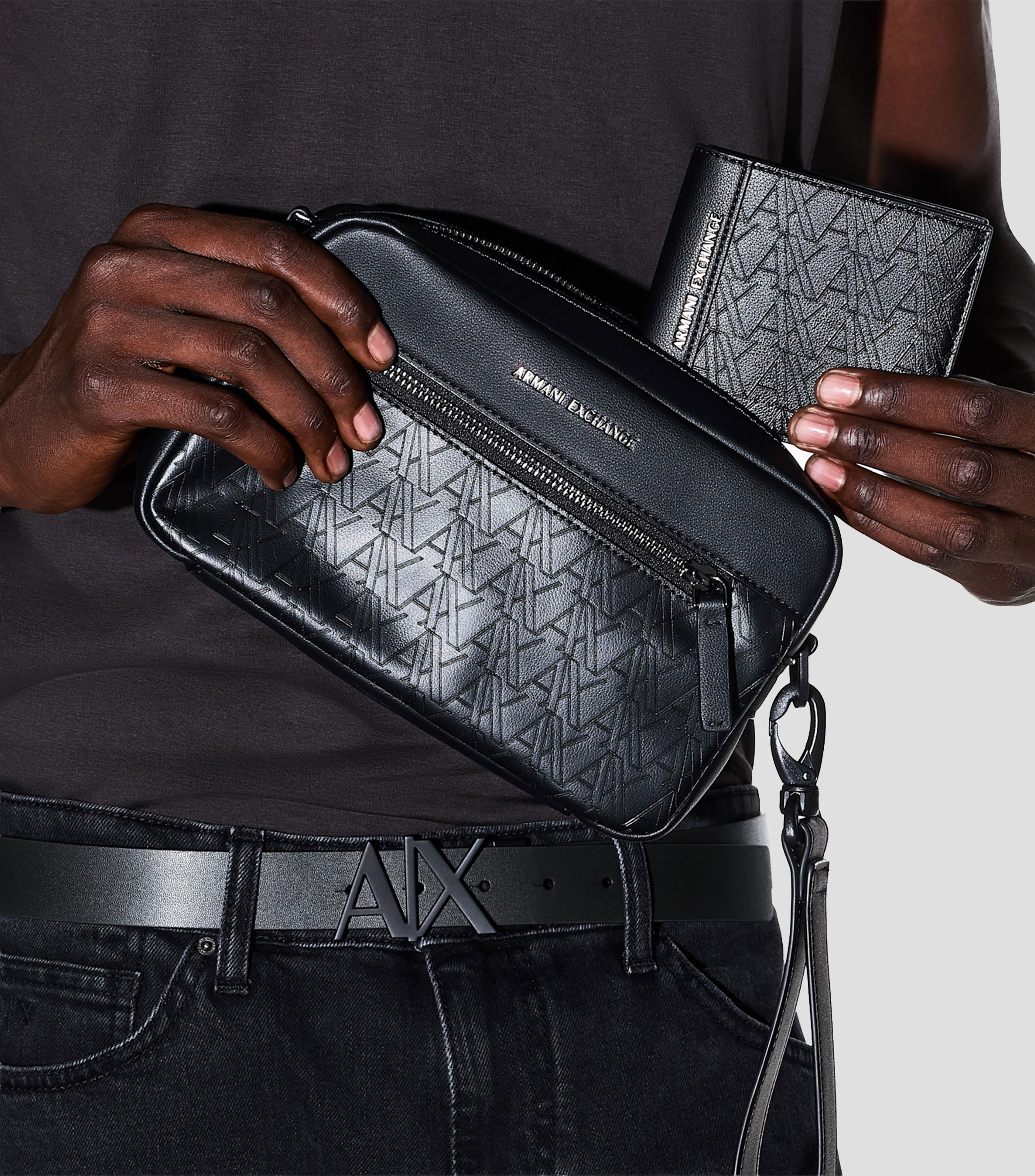 Cartera fantasía con grabado Hombre