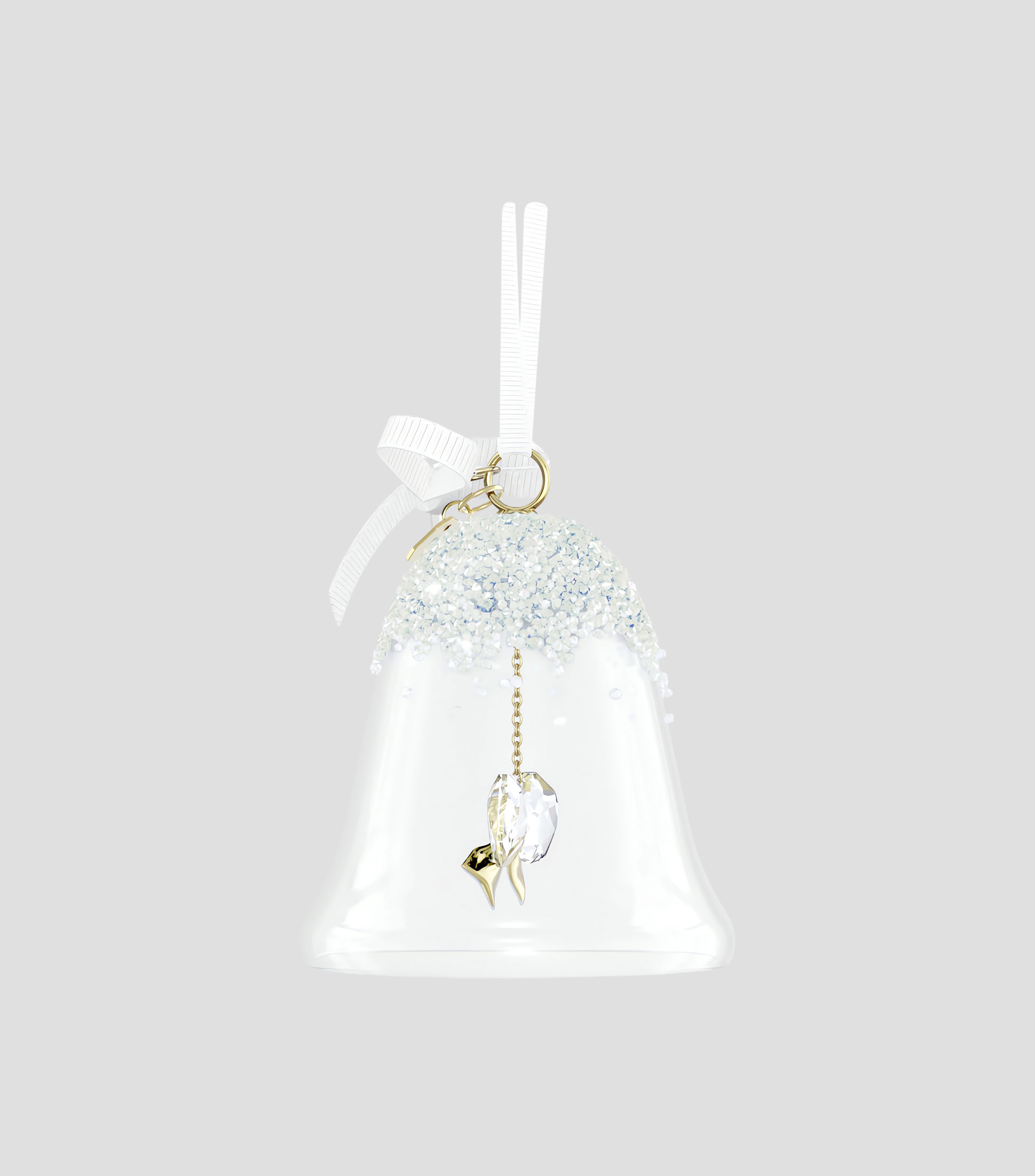 Campana decorativa navideña Annual Edition 2026 en cristal
