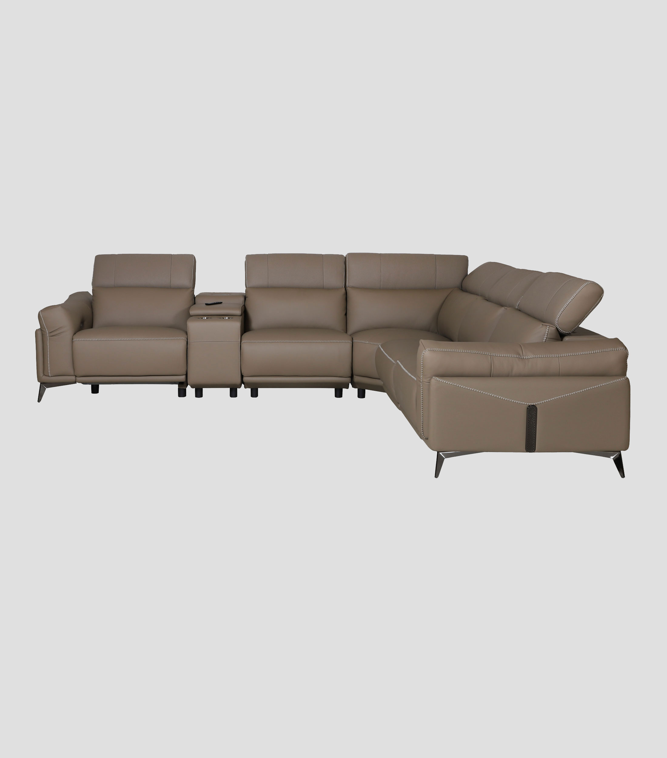 Sala Modular Reclinable con Sonido en piel Reclinables