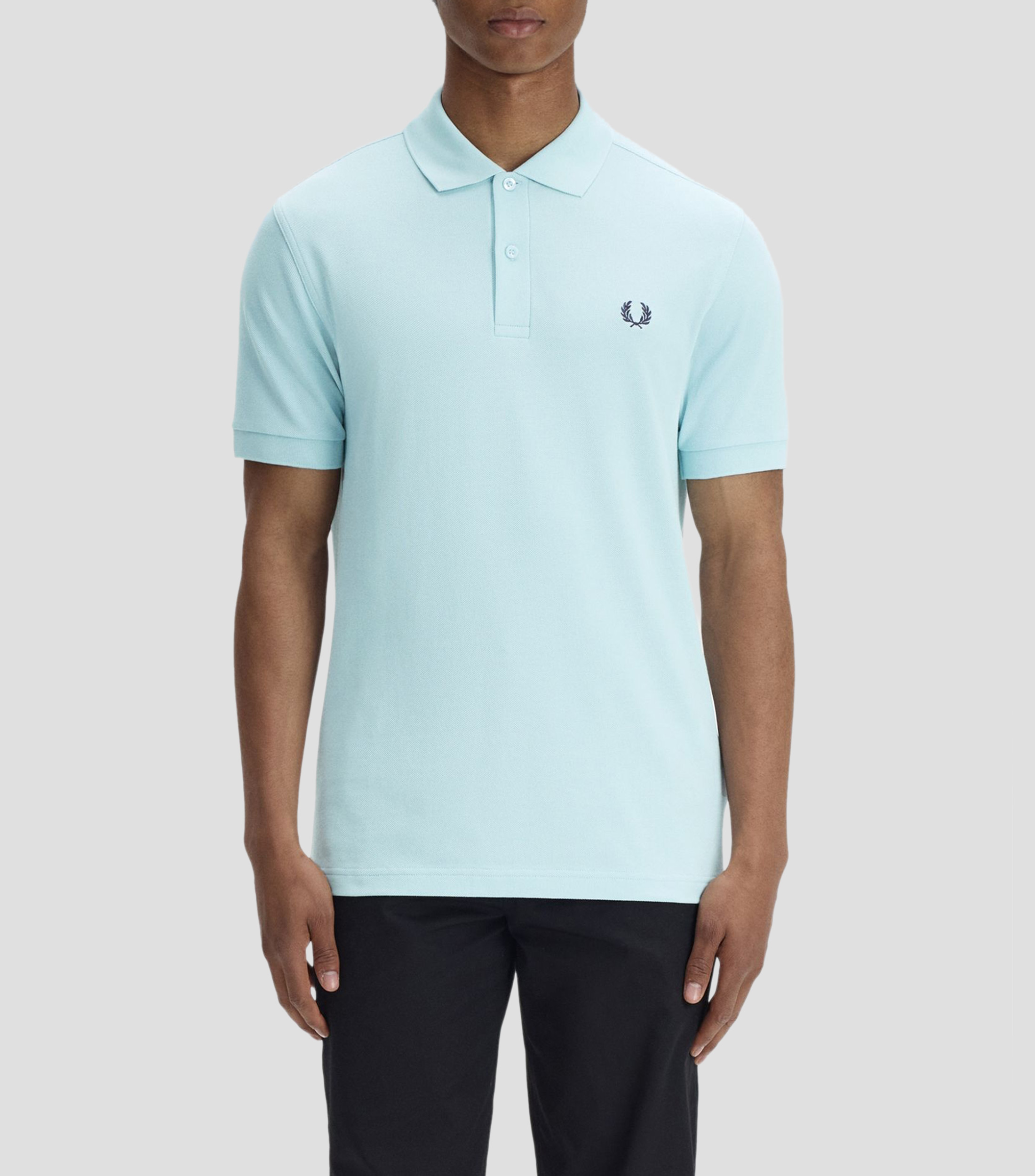 Playera tipo polo manga corta lisa Hombre