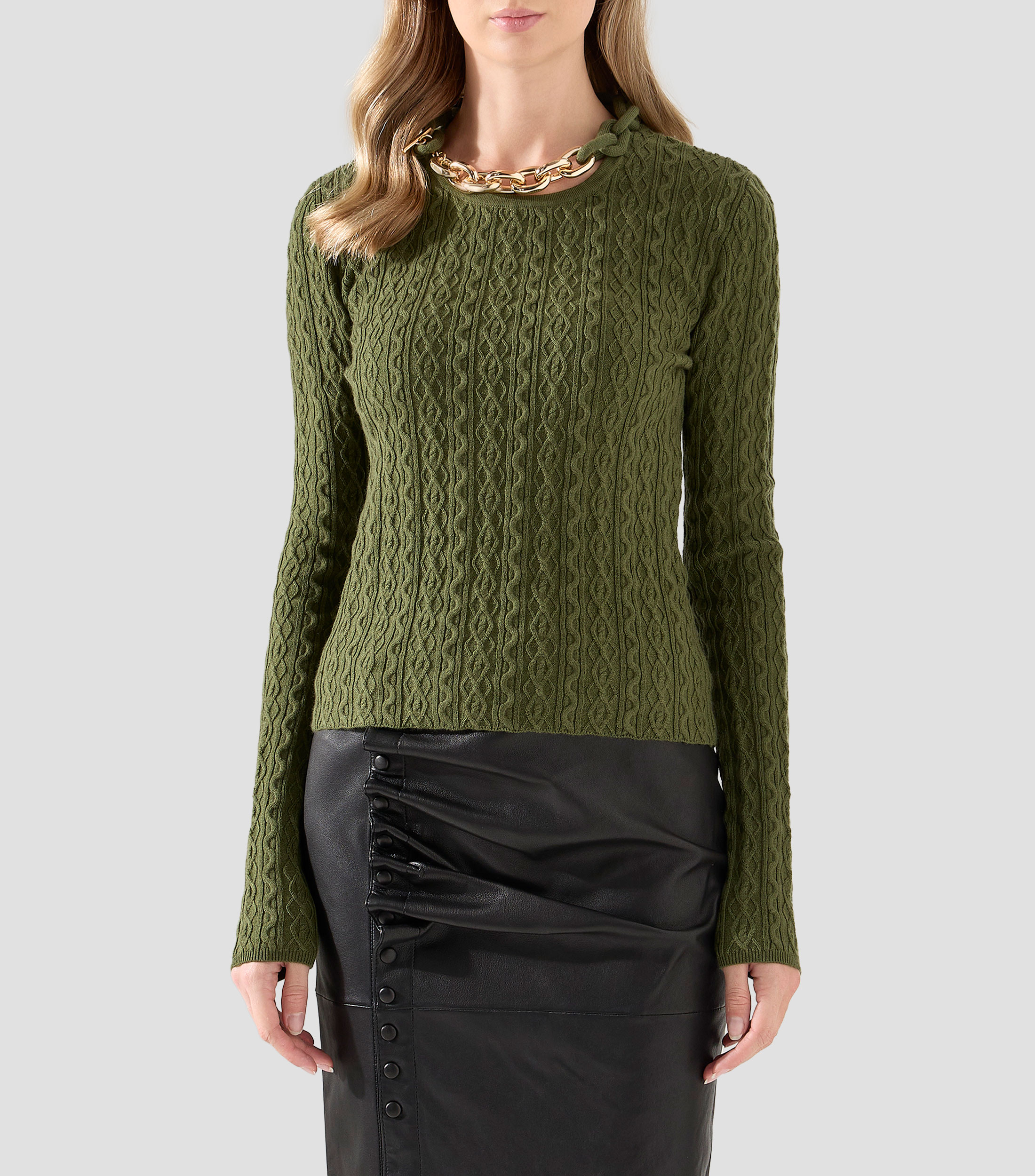 Suéter Cuello Redondo Mujer