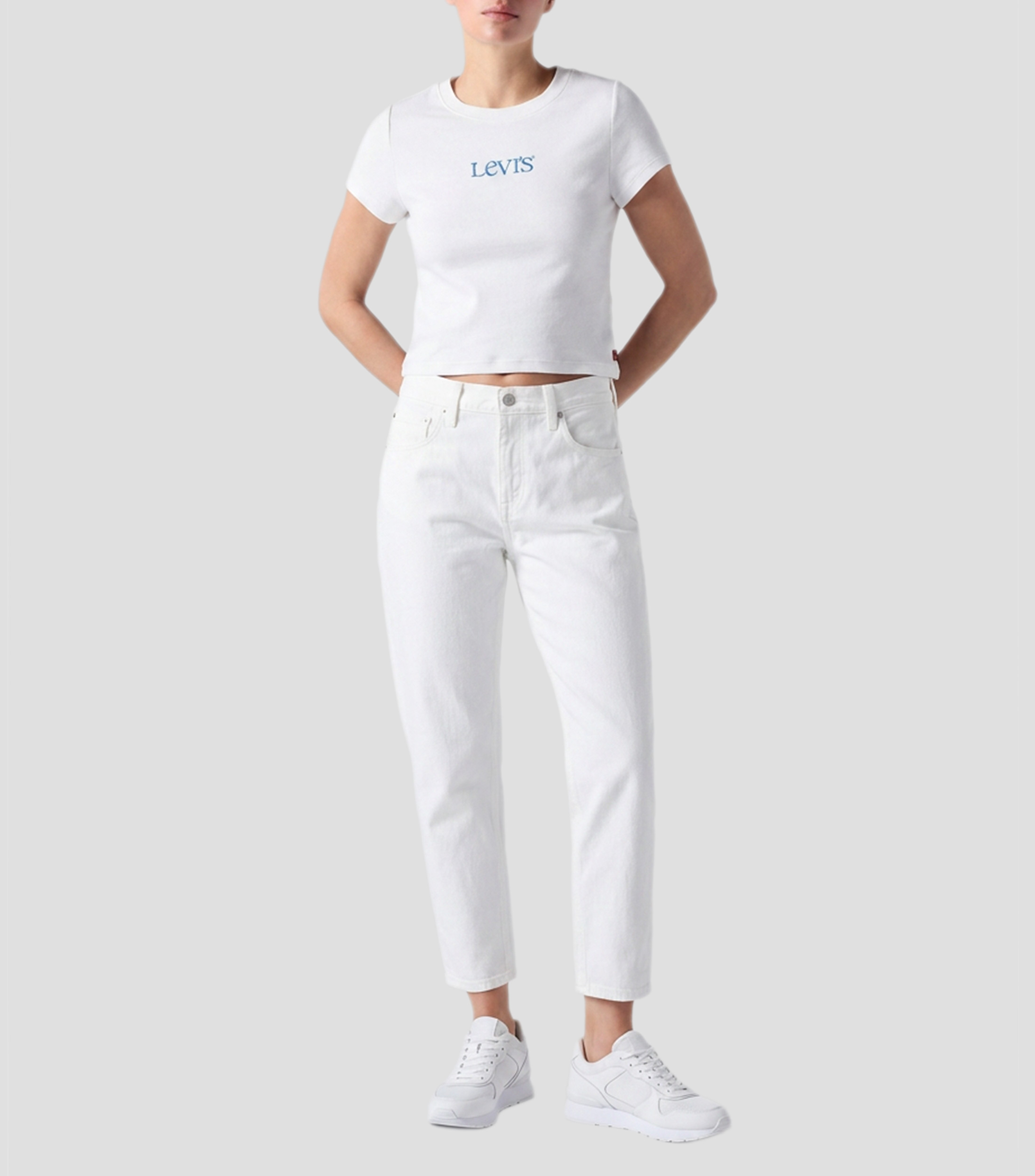 Playera cuello redondo manga corta lisa Mujer