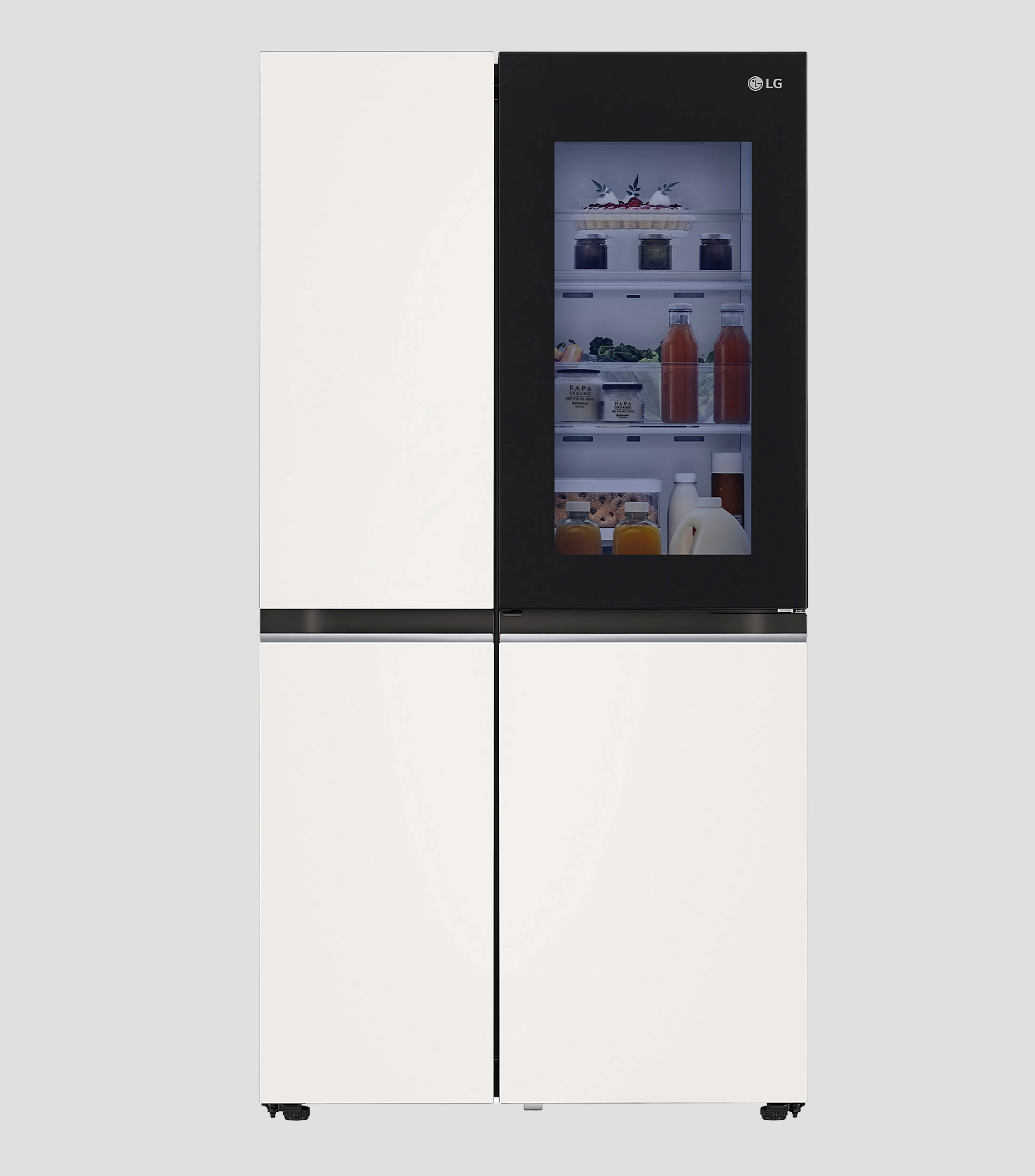 Refrigerador Dúplex Side by Side 23 p3 Instaview Beige