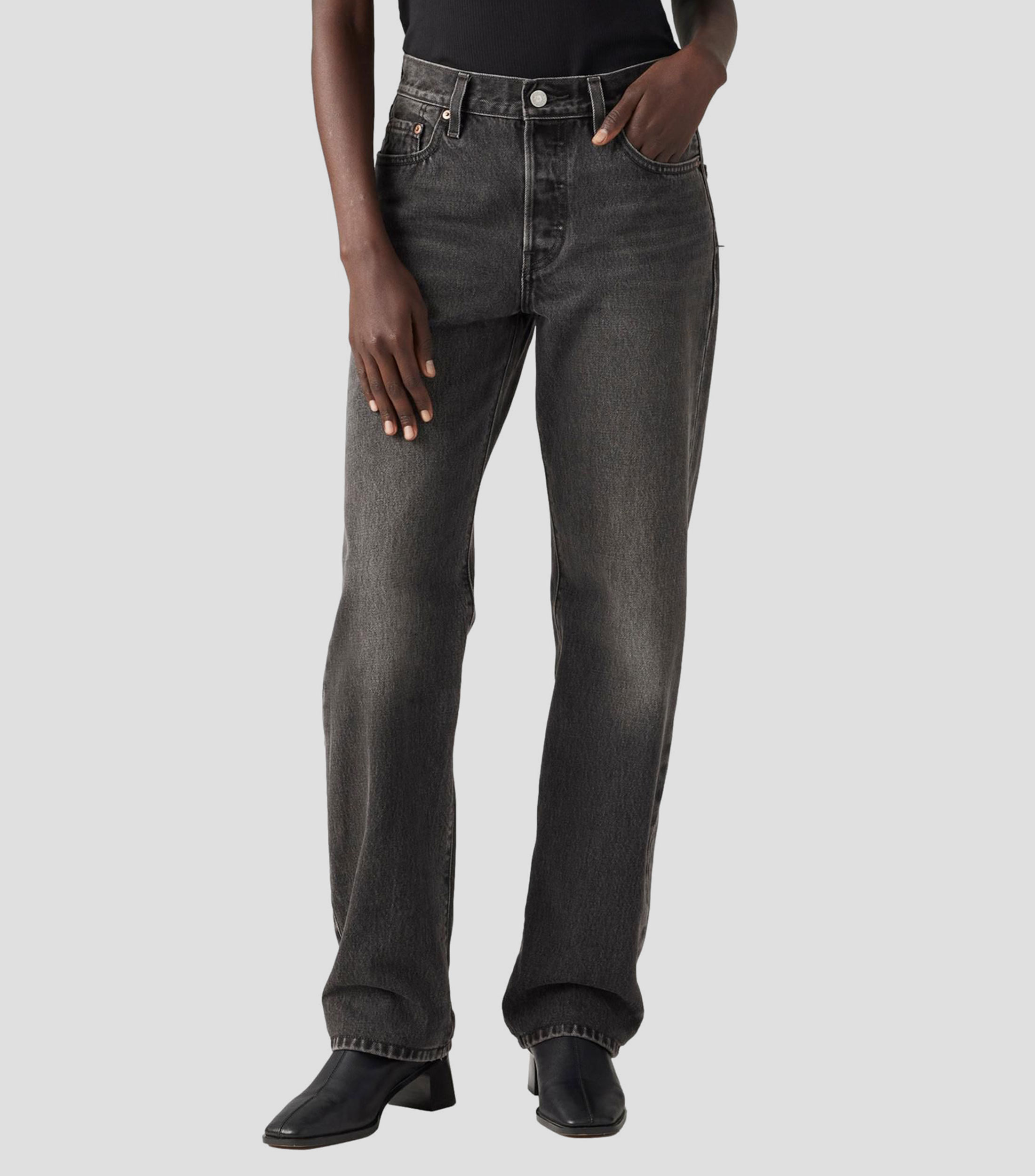 Jeans de mezclilla lavado oscuro 7 Mujer