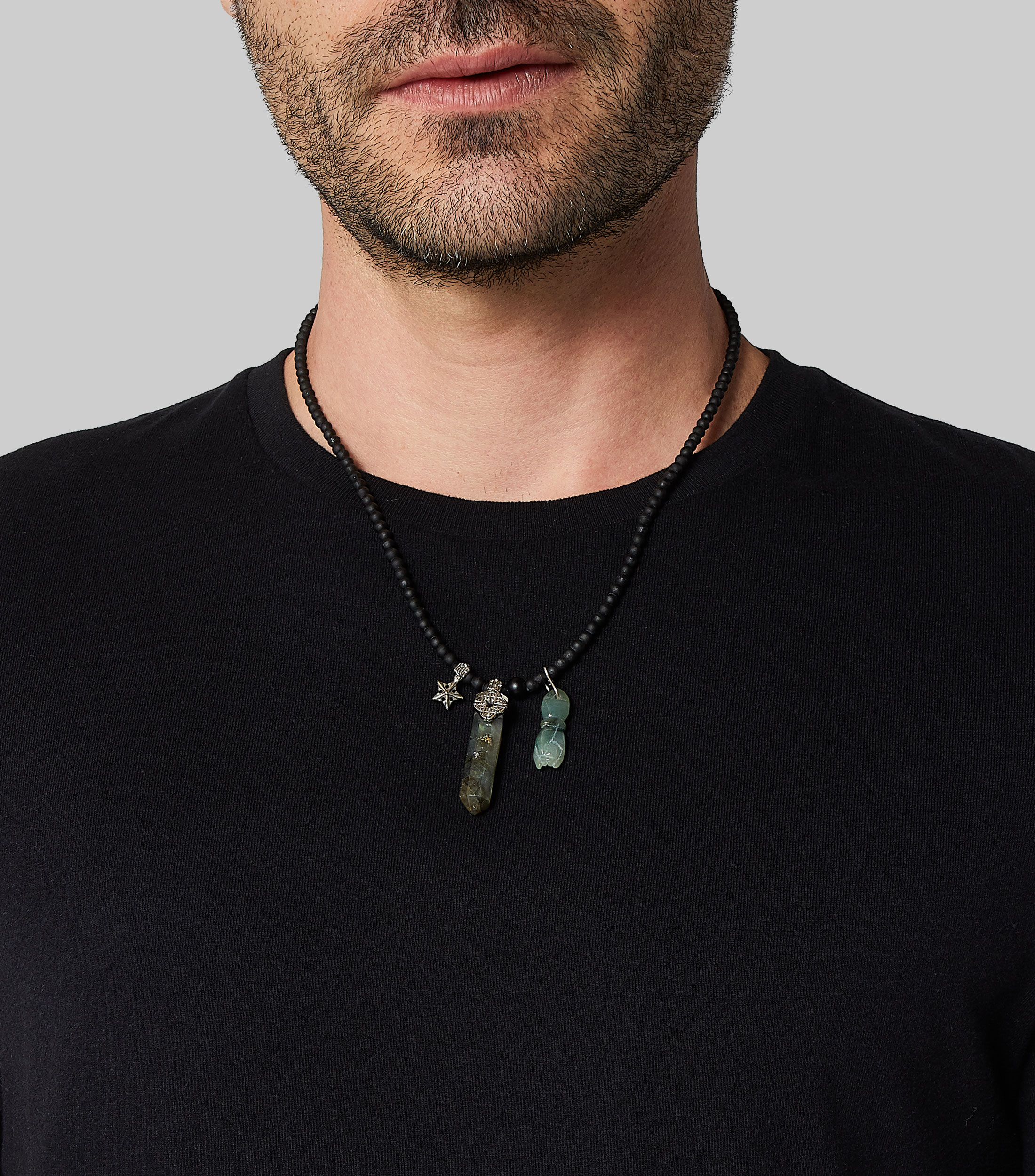Collar con labradorita Hombre