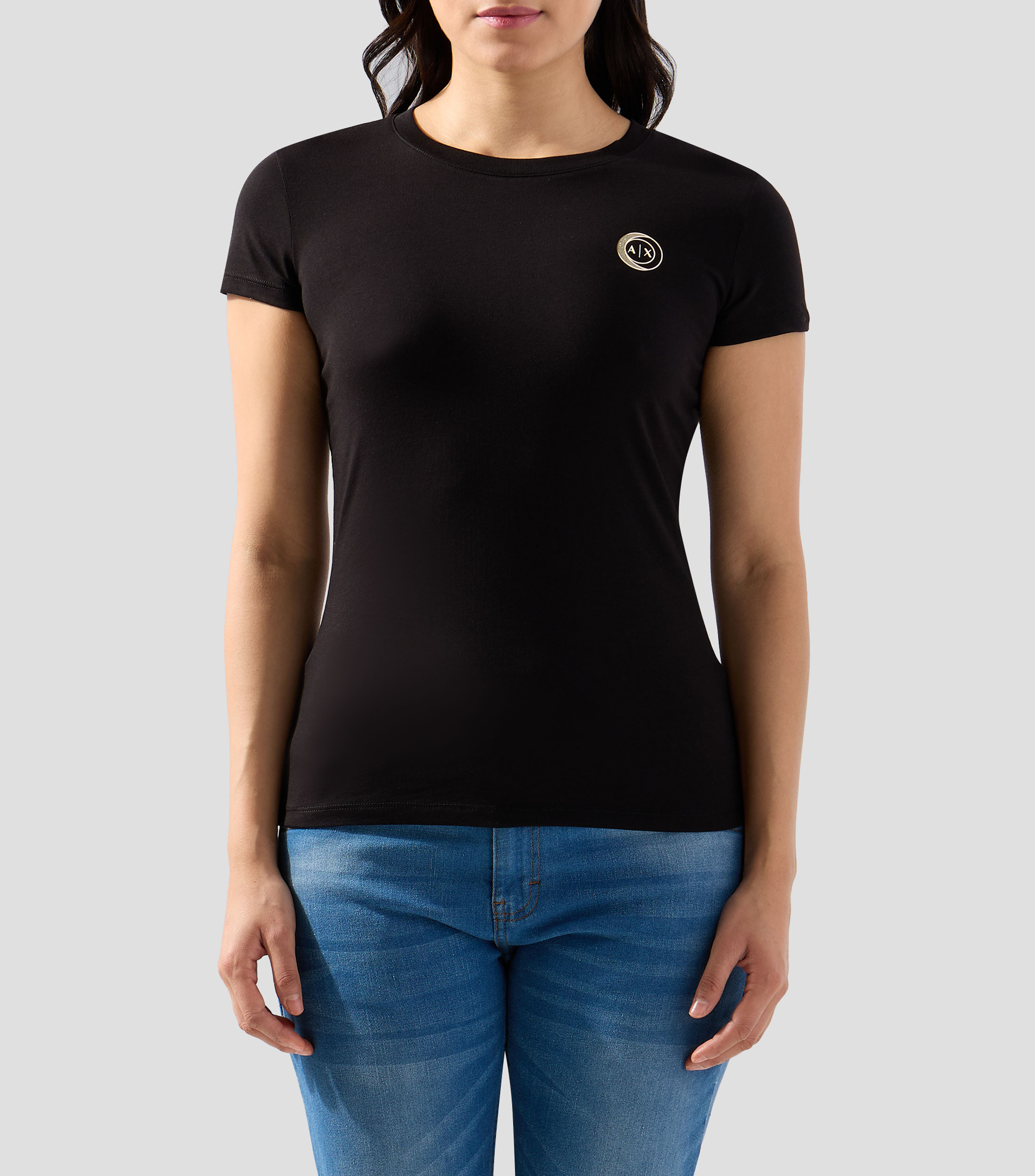 Playera de cuello redondo y manga corta Mujer