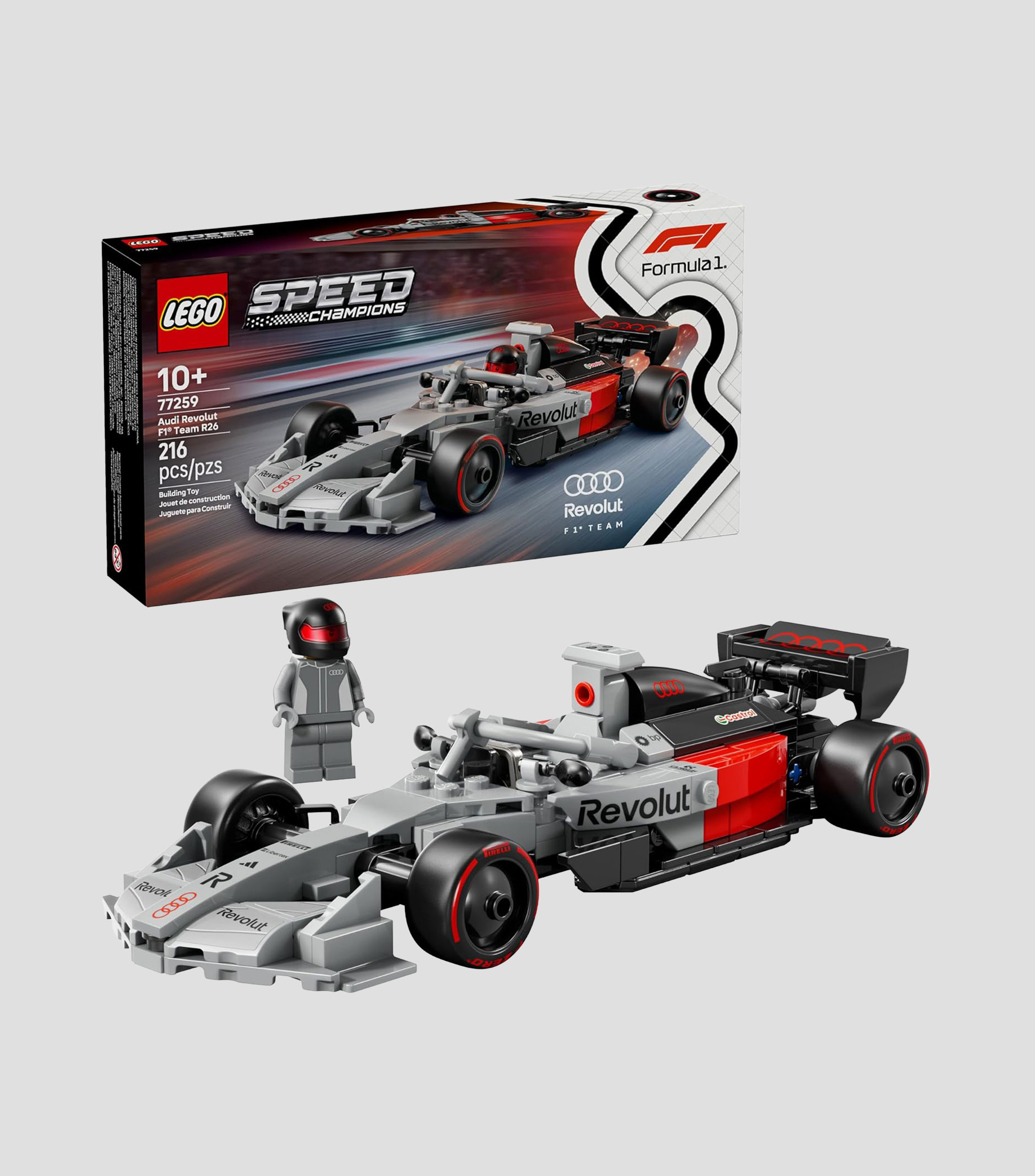 Lego Speed Champions Coche de Carreras Audi Revolut F1 Team R26