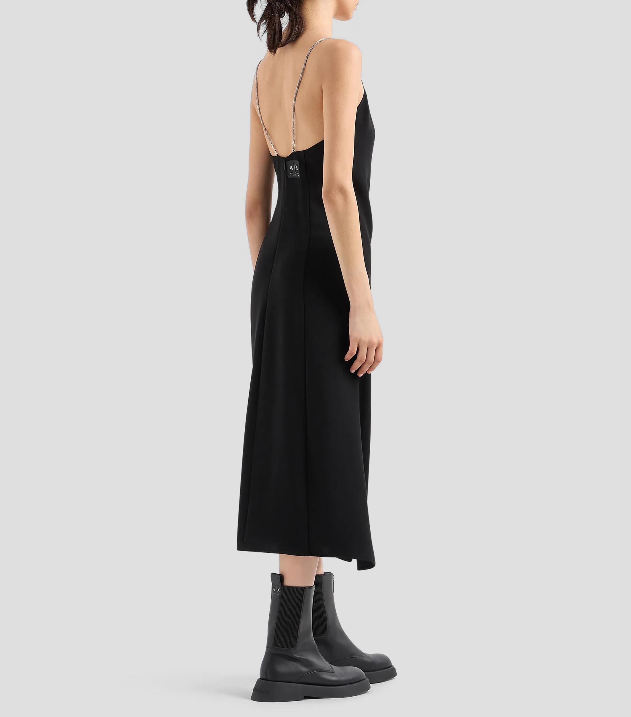 Vestido midi liso Mujer