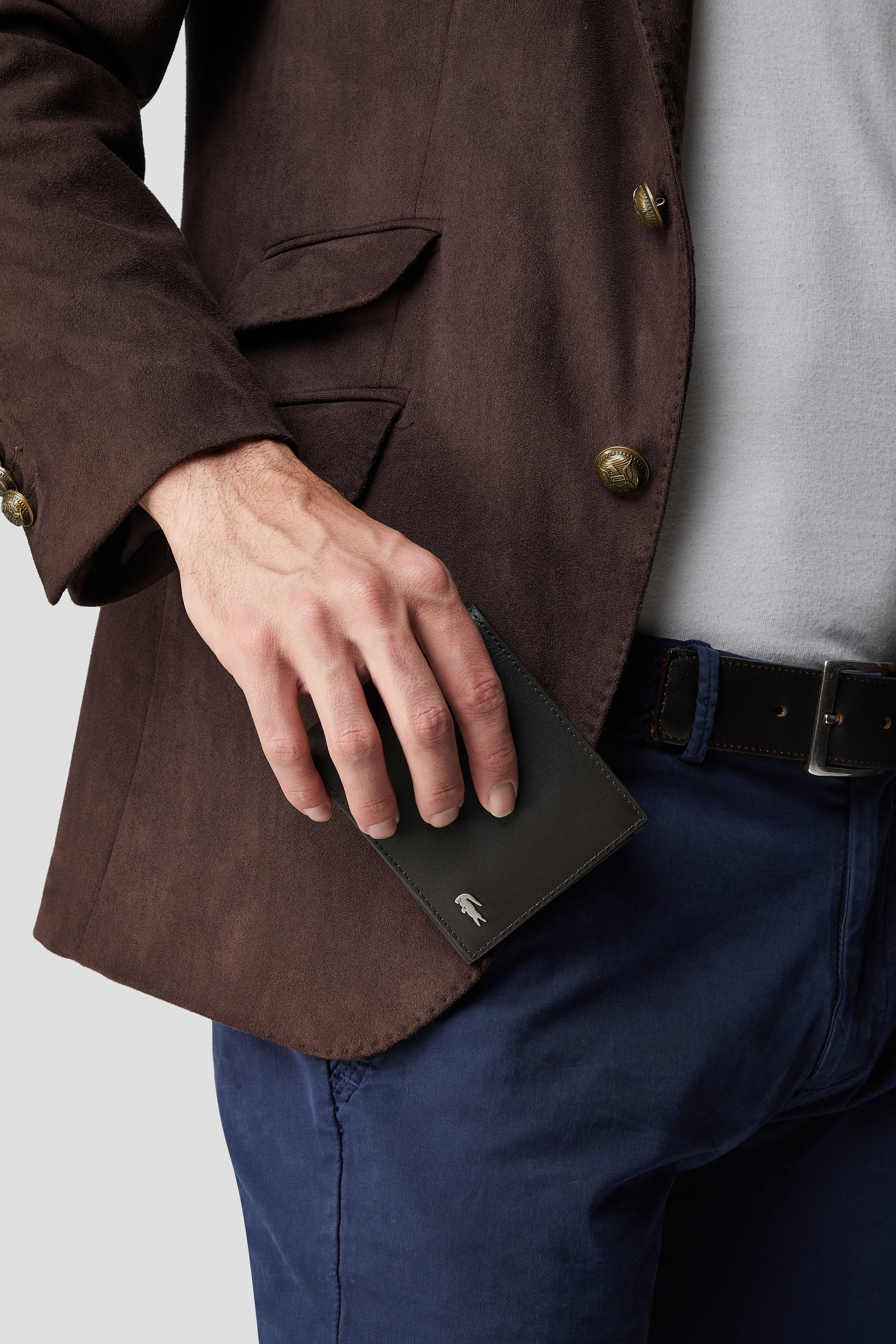 Cartera bifold en piel Hombre
