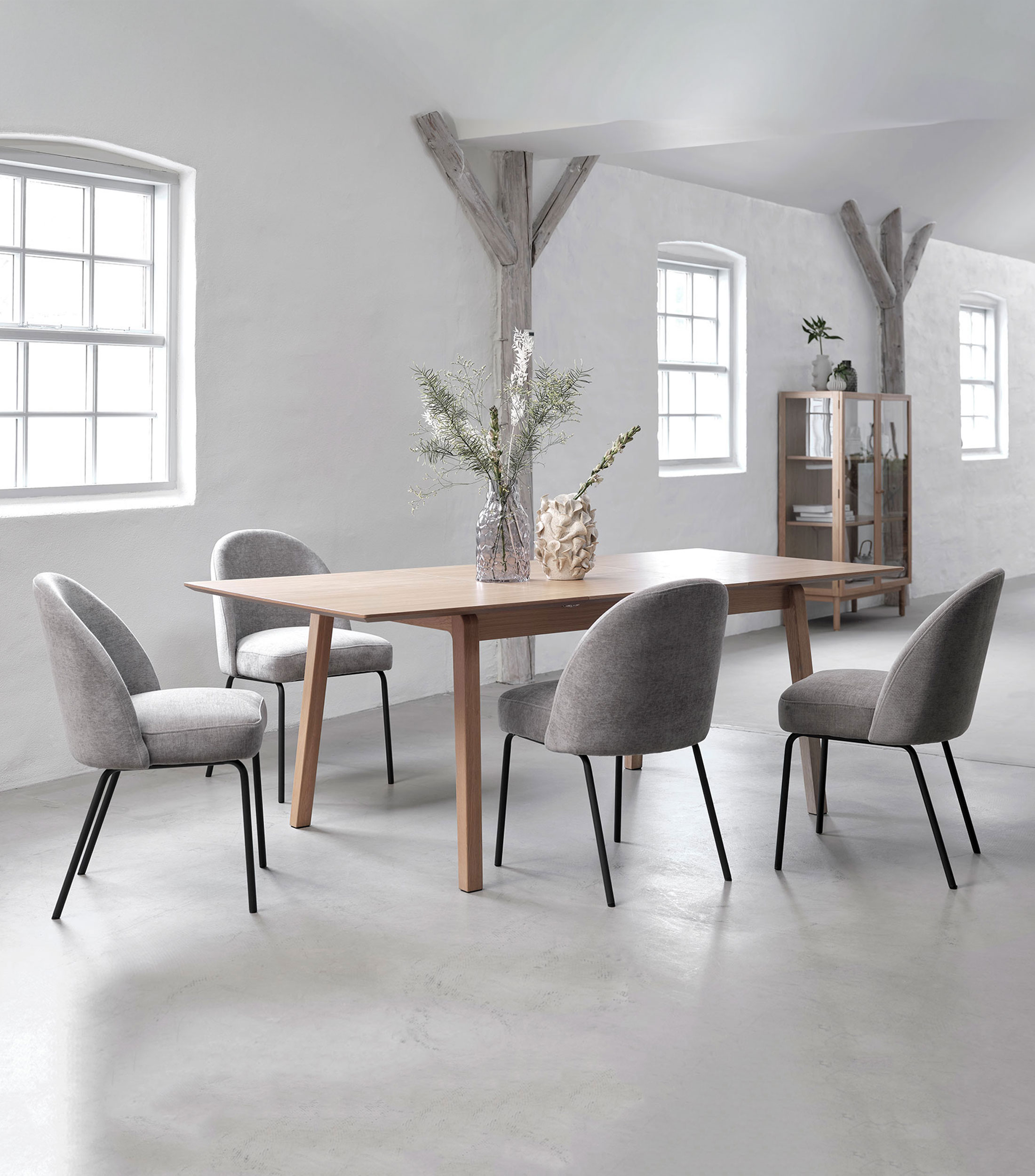 SILLA DE COMEDOR CRESTON COLOR GRIS