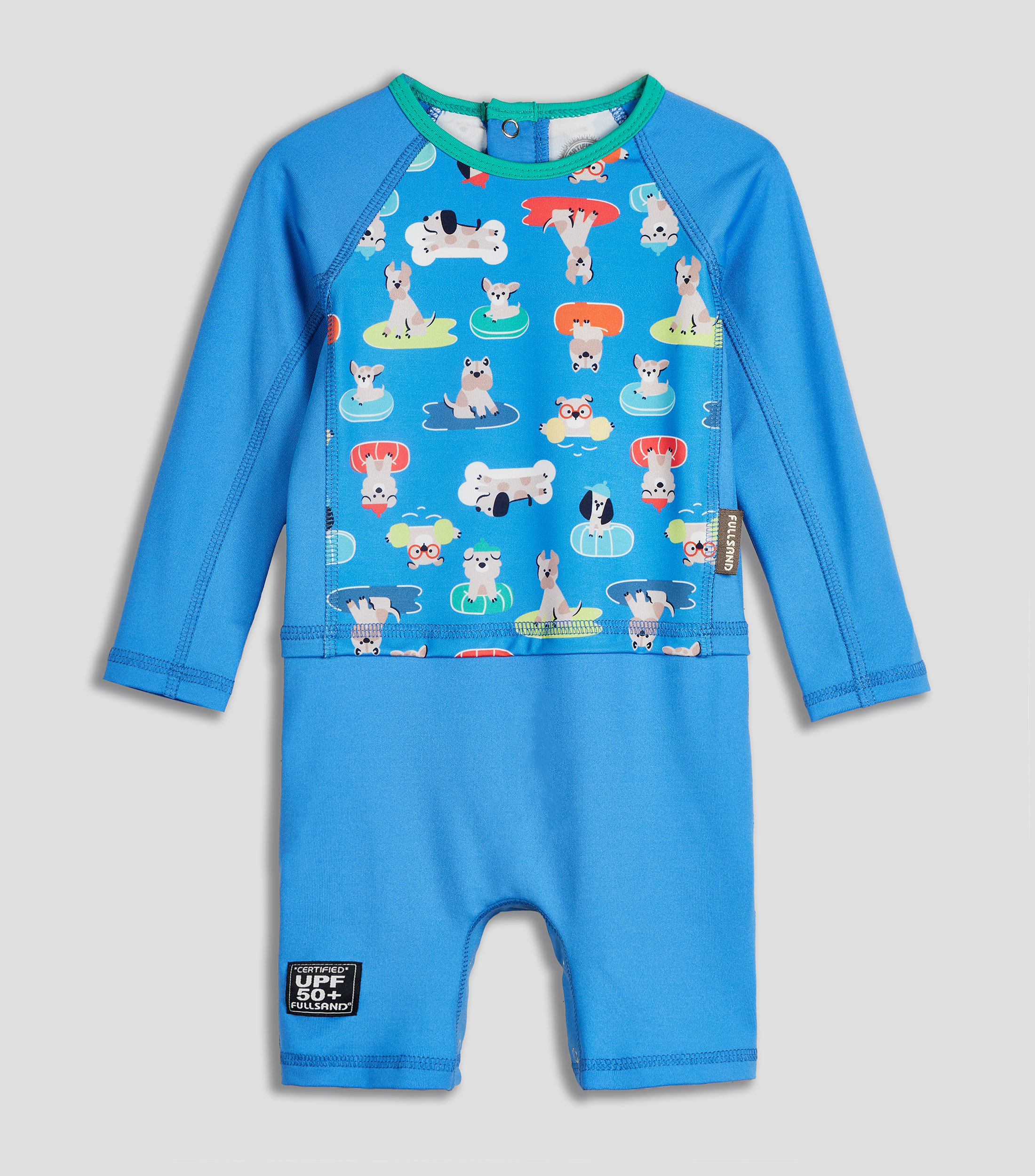 Traje de baño largo completo estampado Bebé