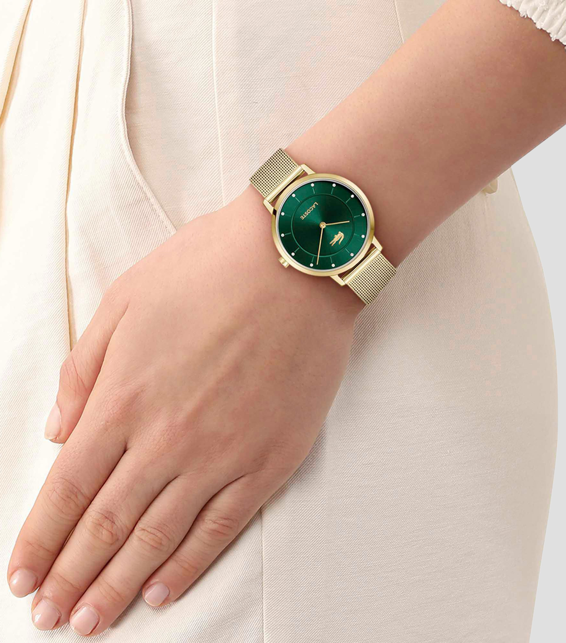 Reloj para mujer Crocorigin Casual, Dorado