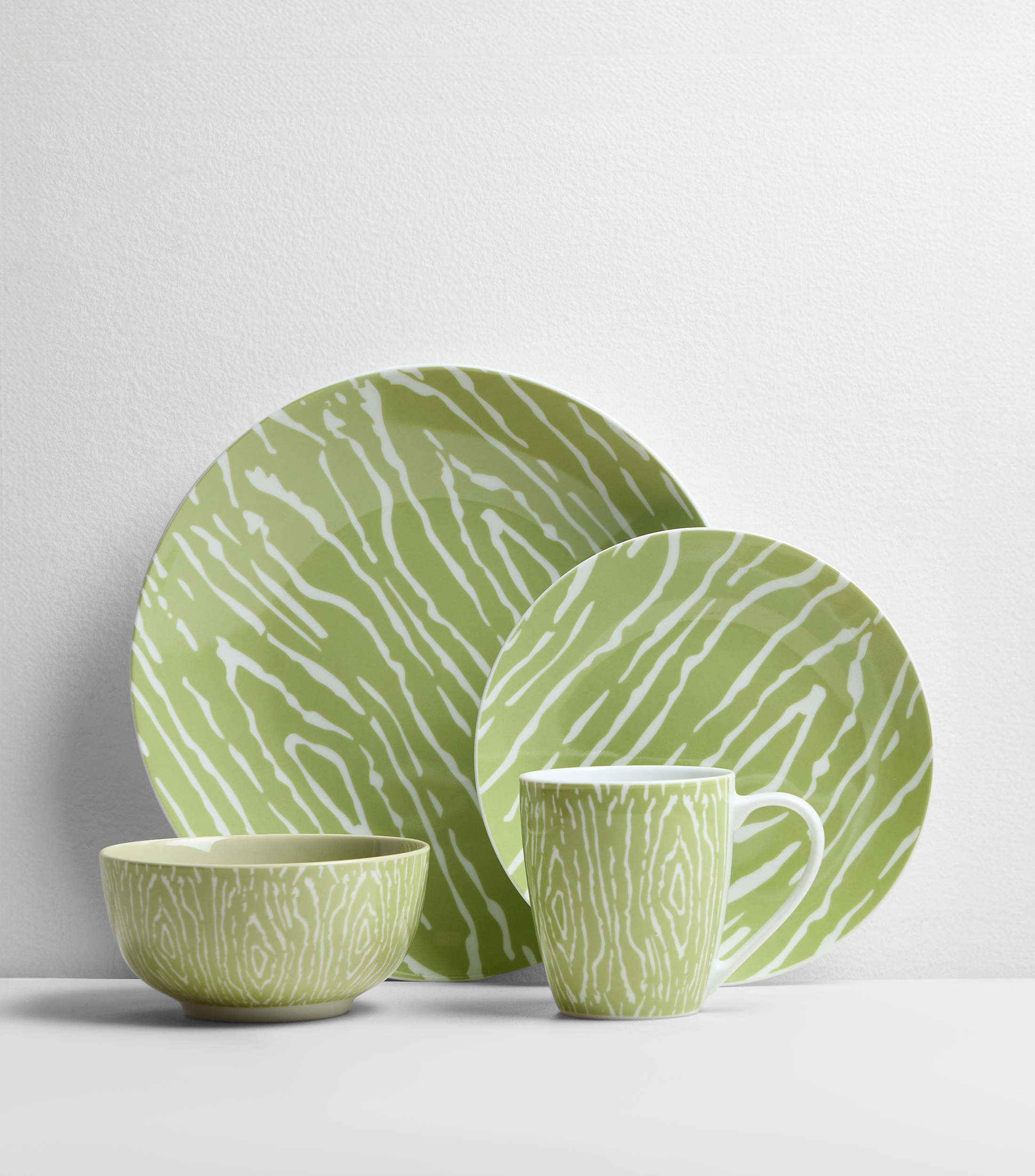 Vajilla 16 Piezas Loreta verde