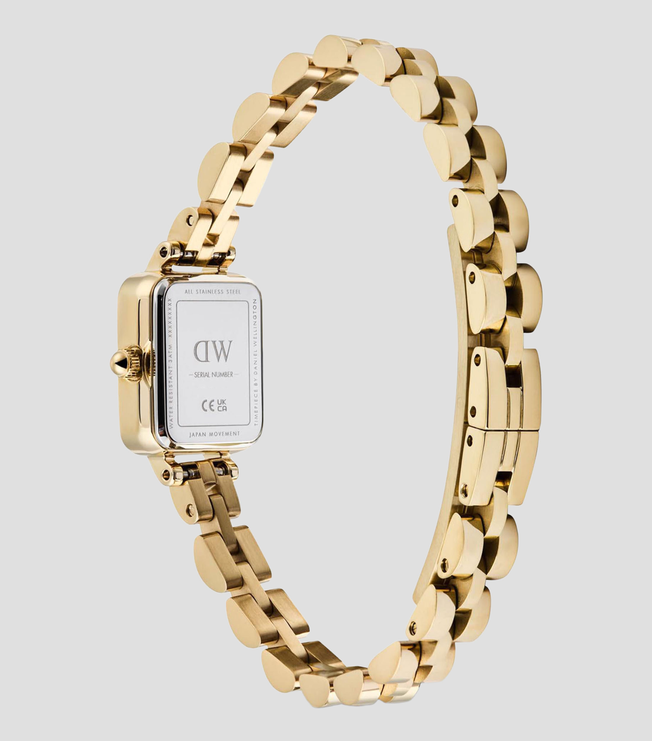 Reloj para Mujer DW Quadro Mini casual blanco
