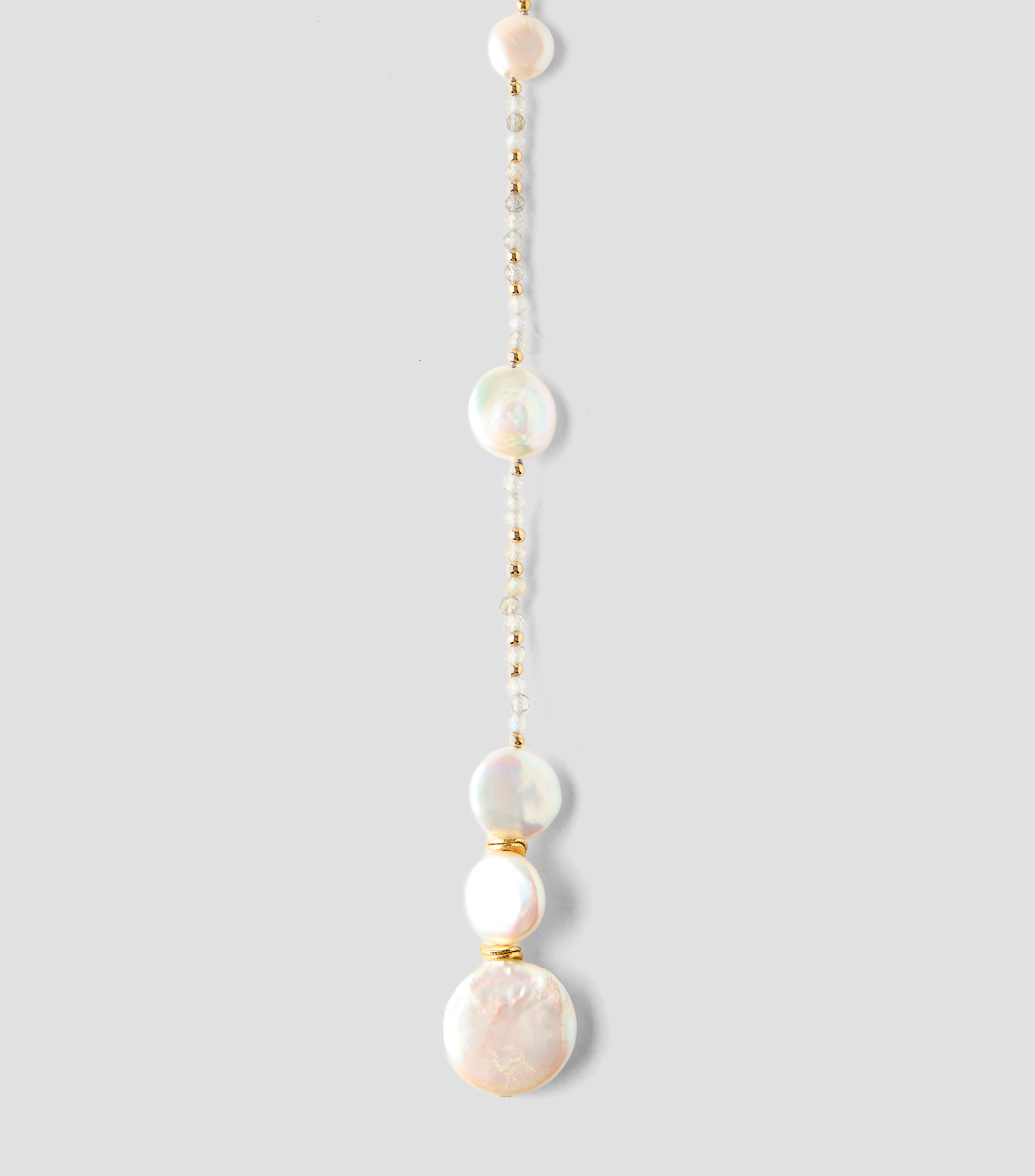 Collar de perlas con cuentas Mujer