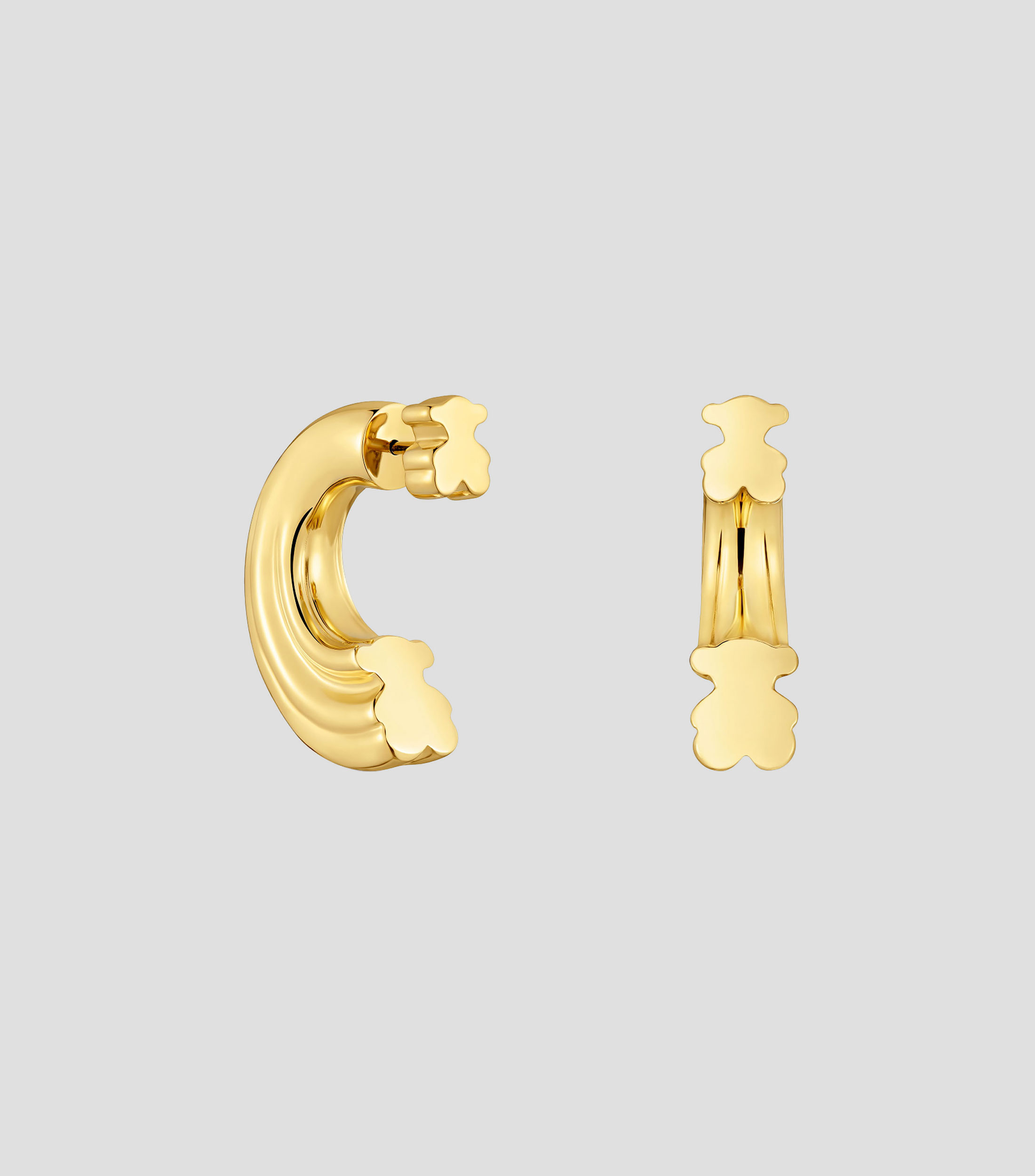 Aretes en Plata Oso 1950 Mujer