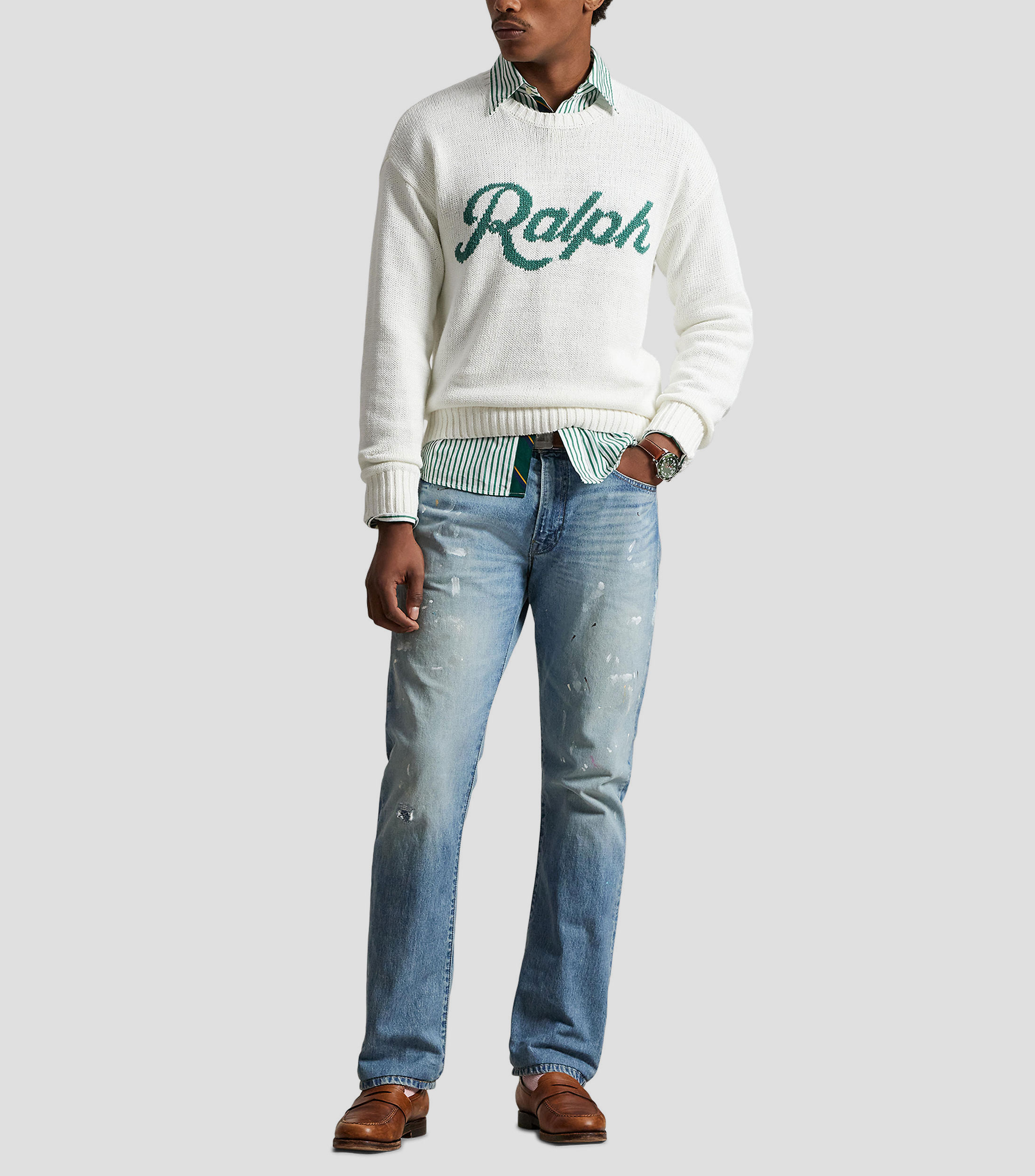 Suéter cuello redondo Hombre