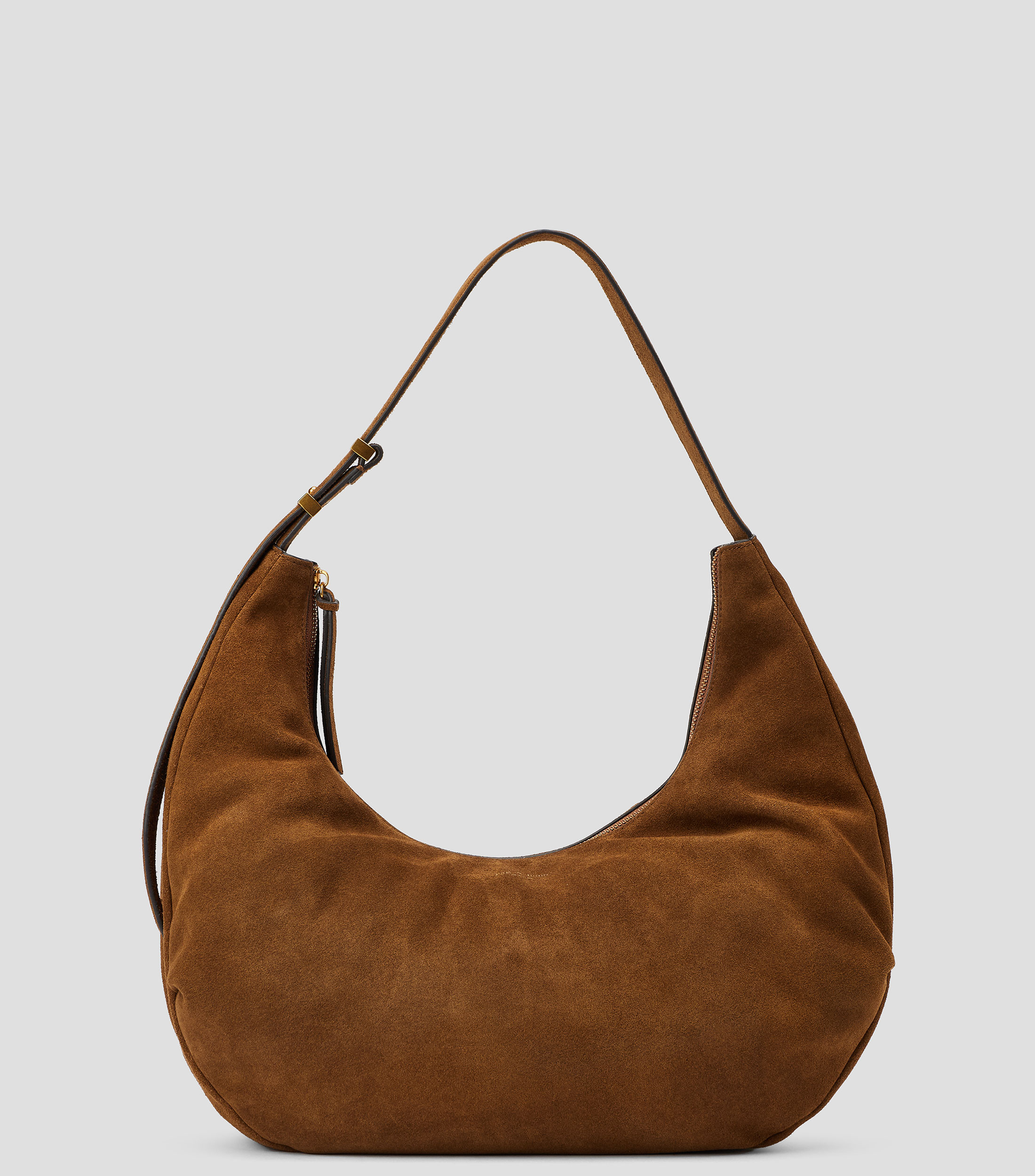 Bolsa Hobo en cuero de vaca sólida Mujer