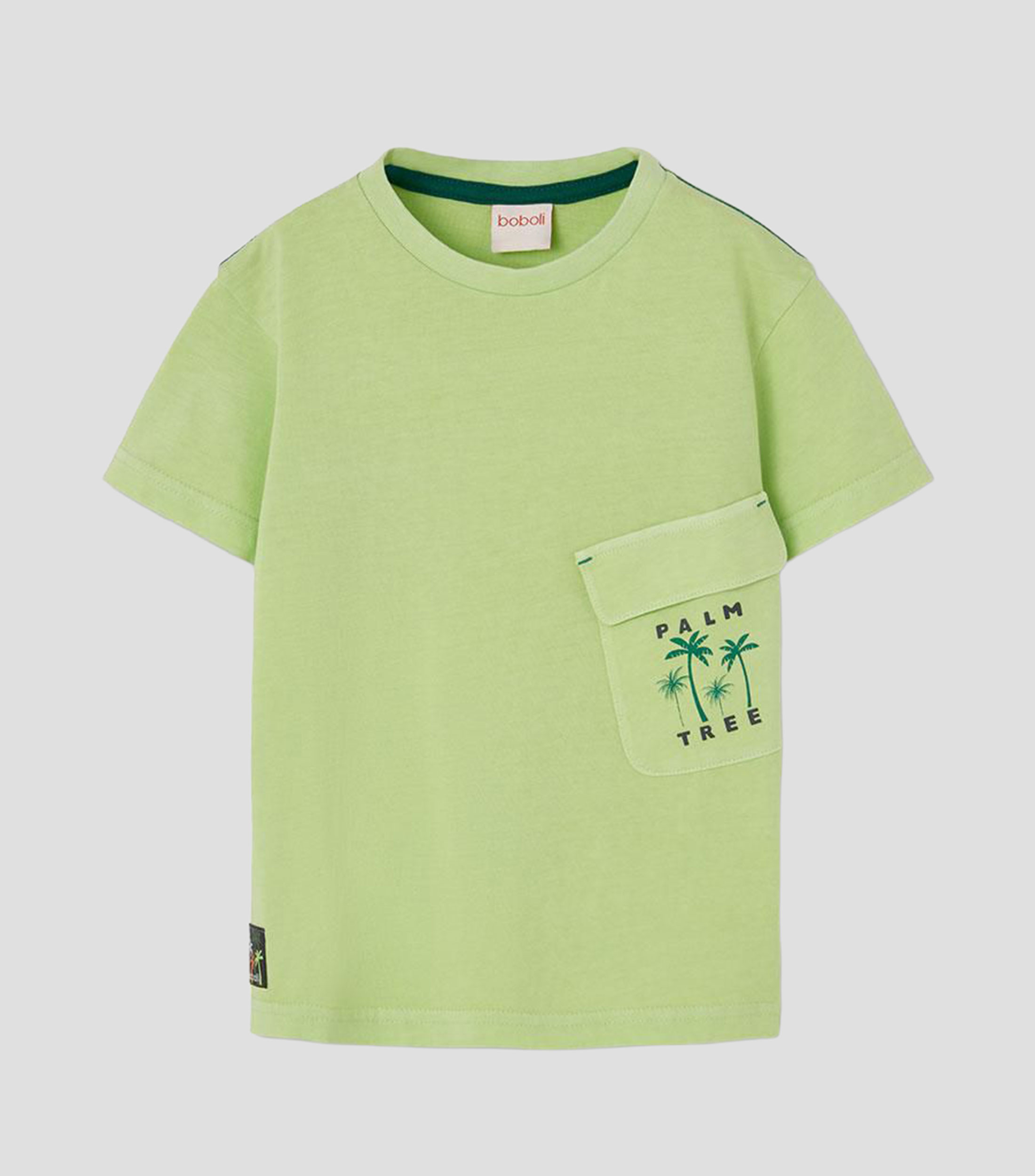 Playera cuello redondo manga corta estampada Bebé