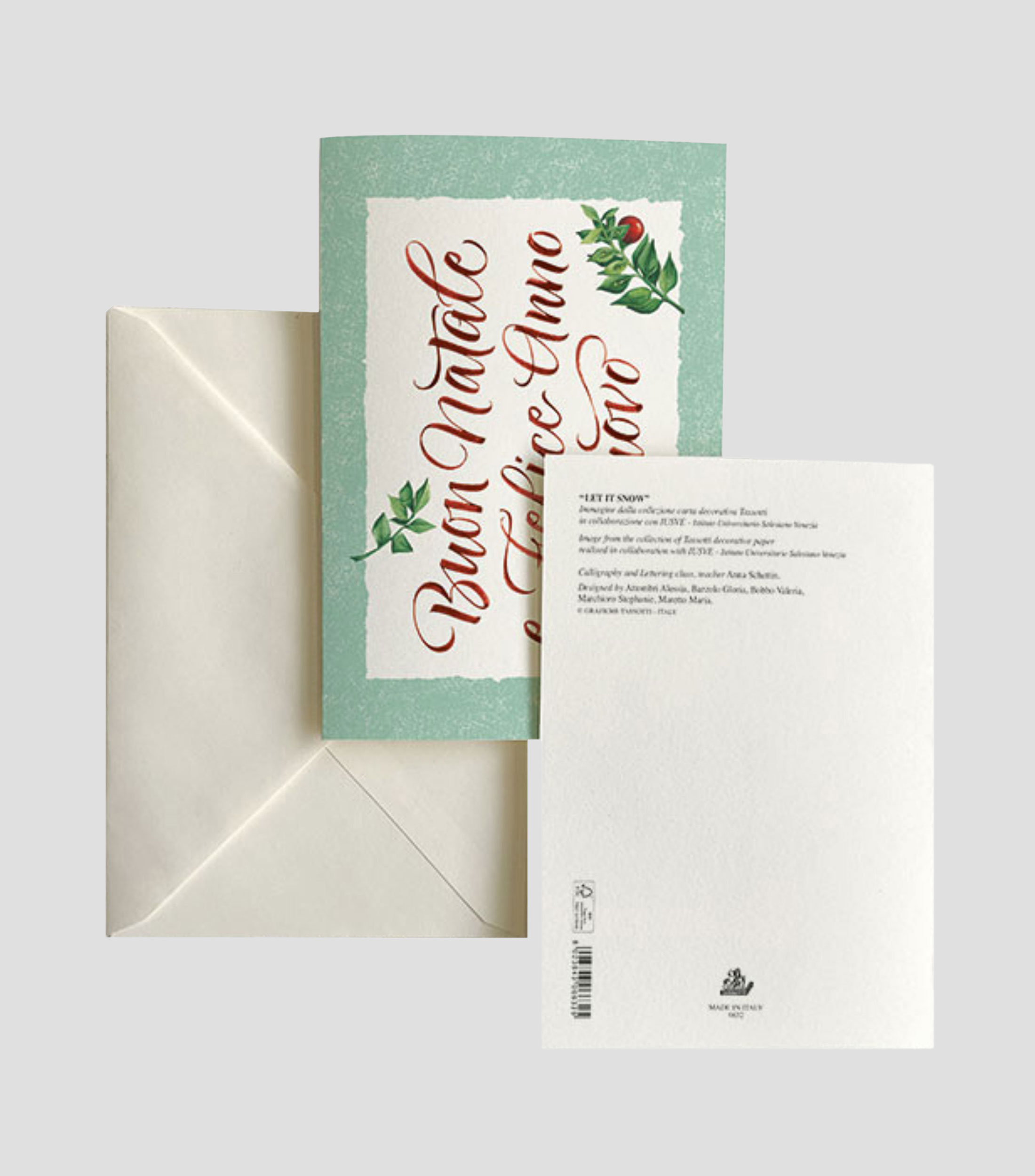Tarjeta Buon Natale con sobre