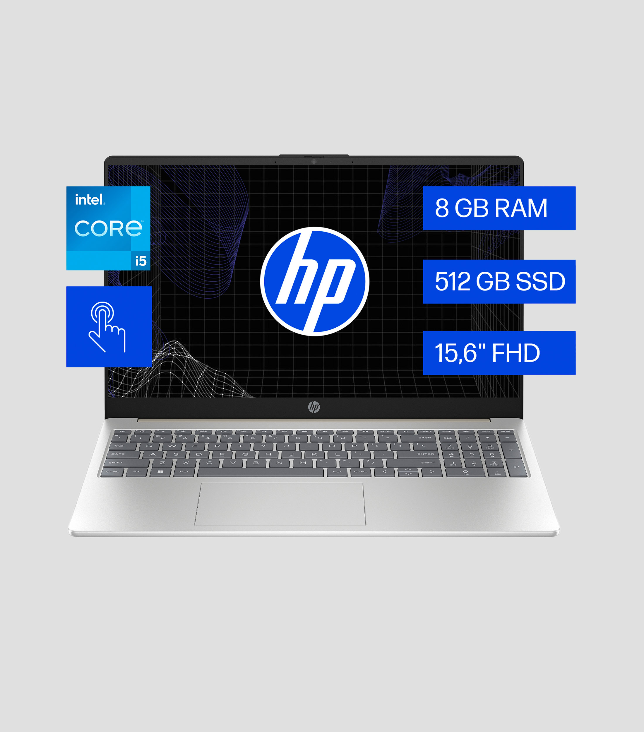 Laptop 15FD0151LA, 15.6", Intel Core i5, RAM 8 GB, 512 GB SSD