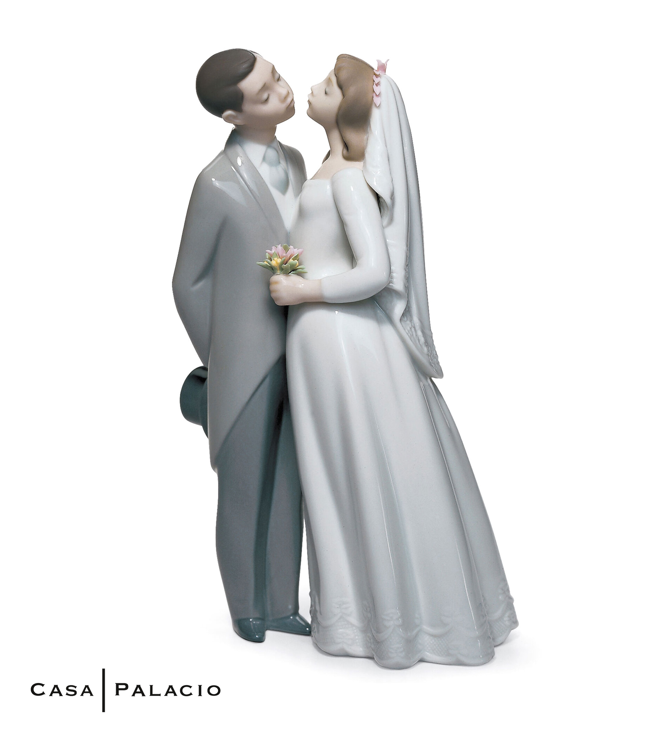 Figura Beso de Boda en porcelana