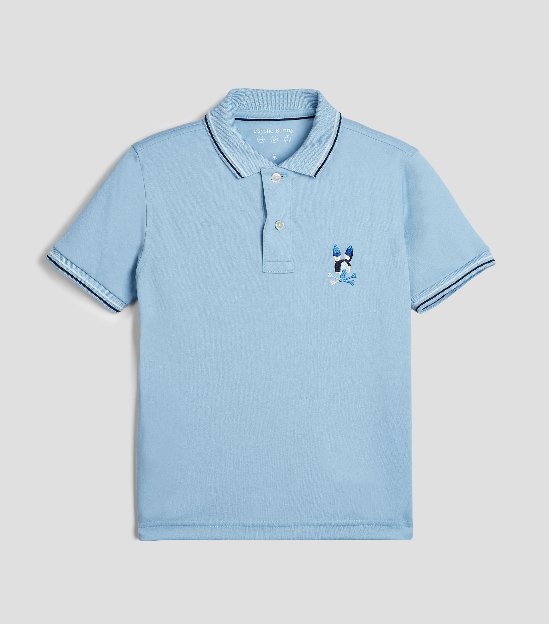 Playera tipo polo manga corta lisa Niño