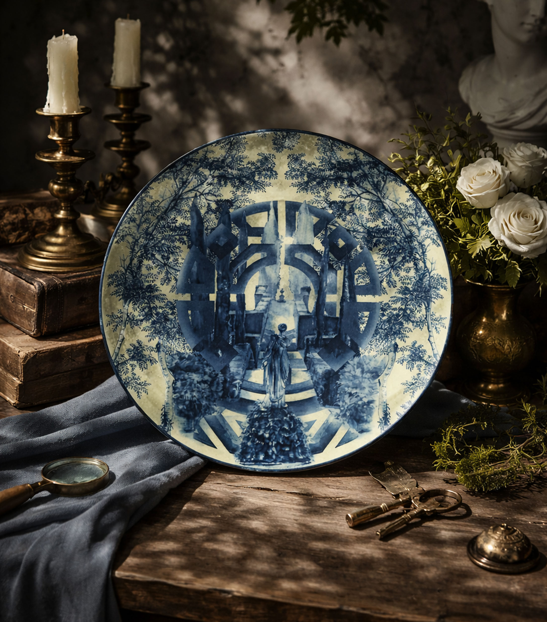 Plato Trinche The Meaning con paisaje