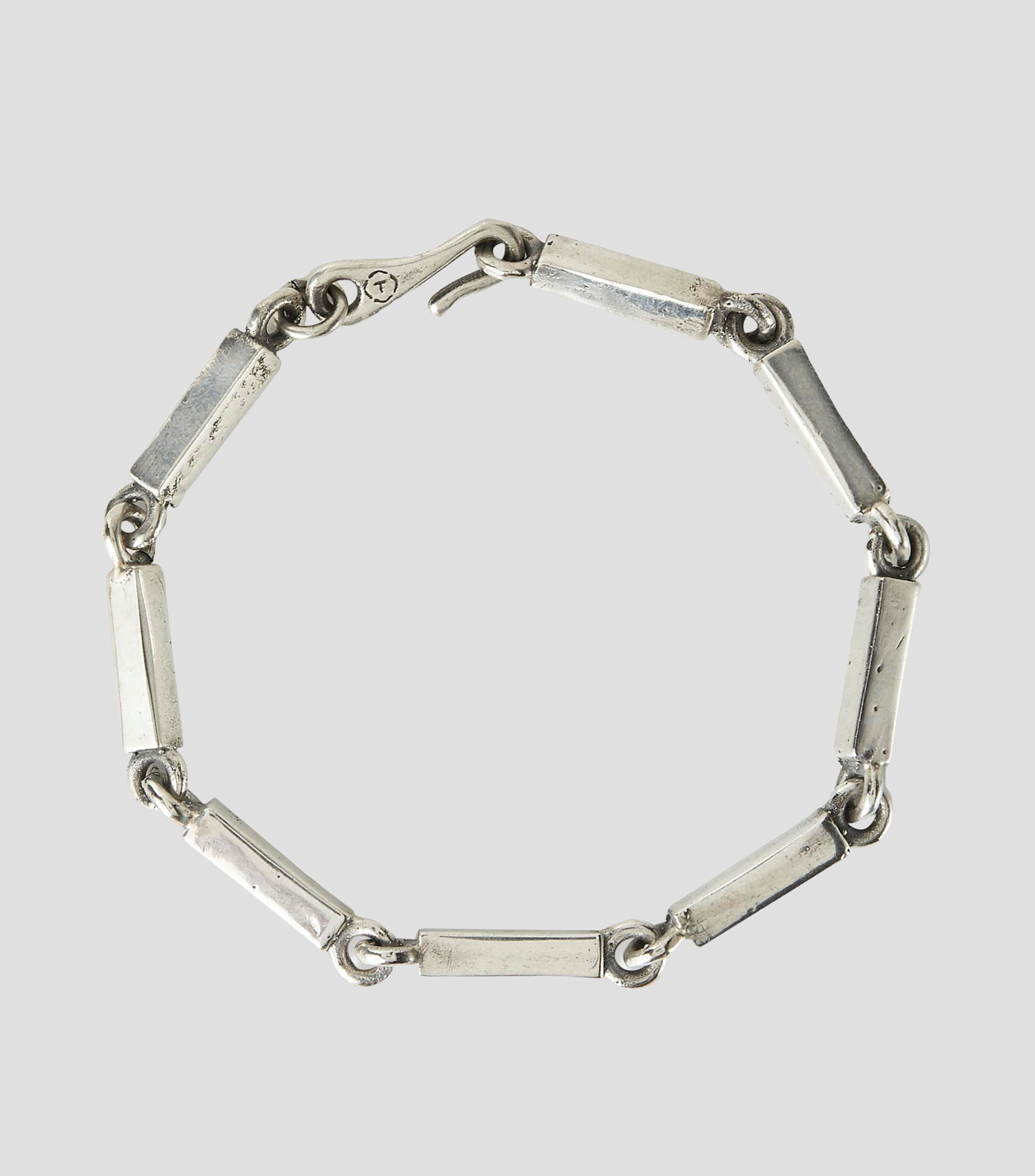 Pulsera en plata .925 con eslabones rectangulares Unisex