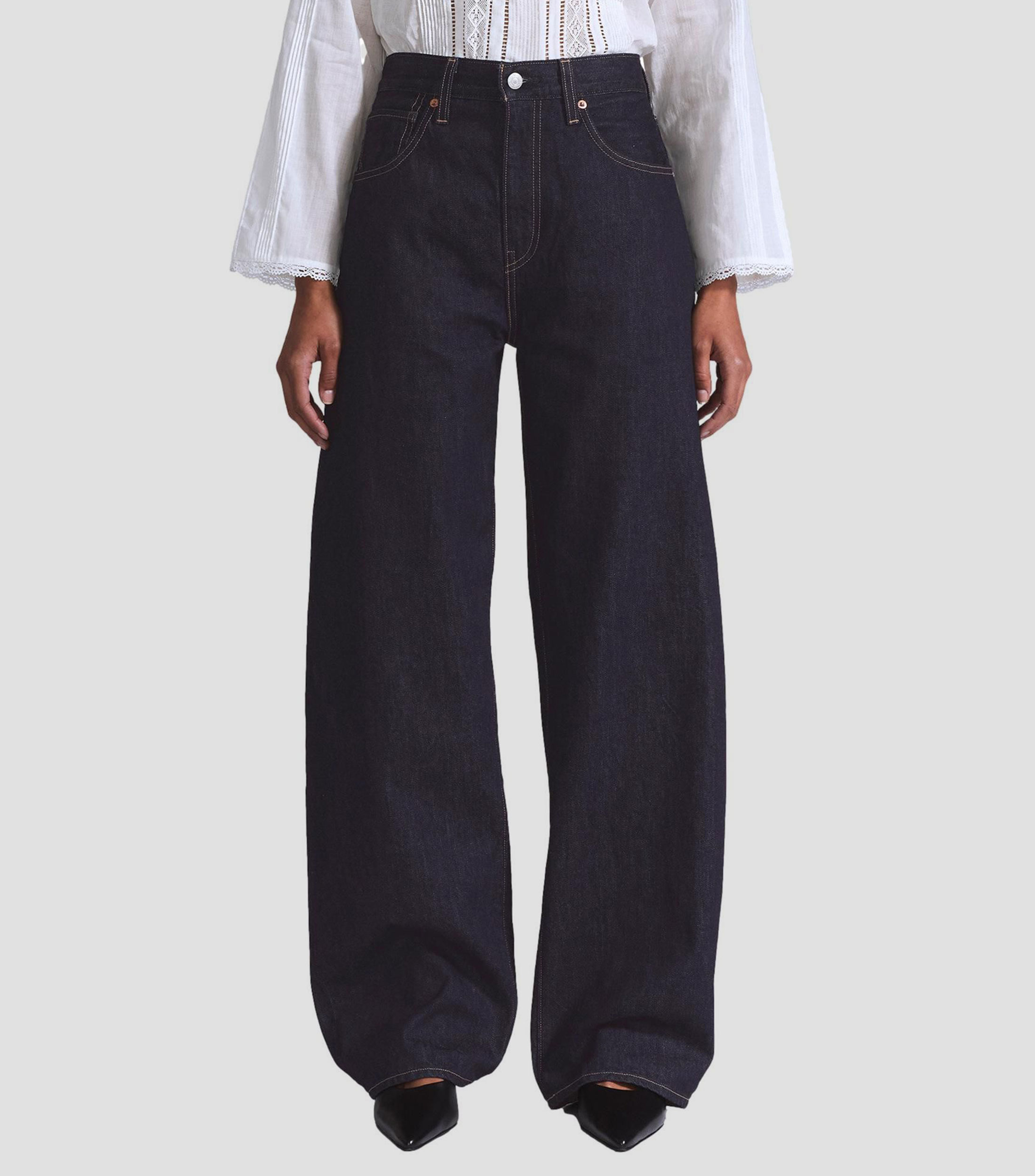 Jeans Drop Barrel Mezclilla Japonesa Premium Blue Tab Levi’s Mujer
