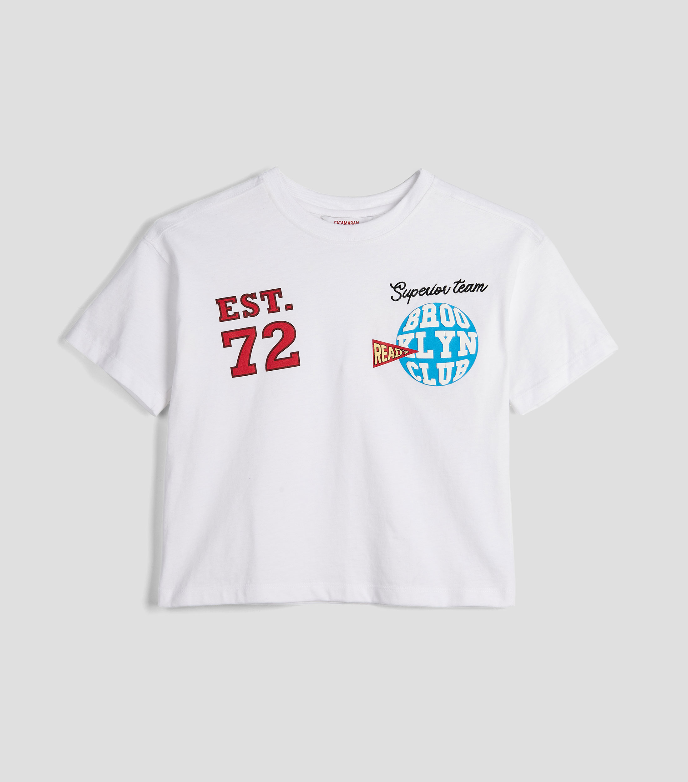 Playera cuello redondo manga corta lisa Niño