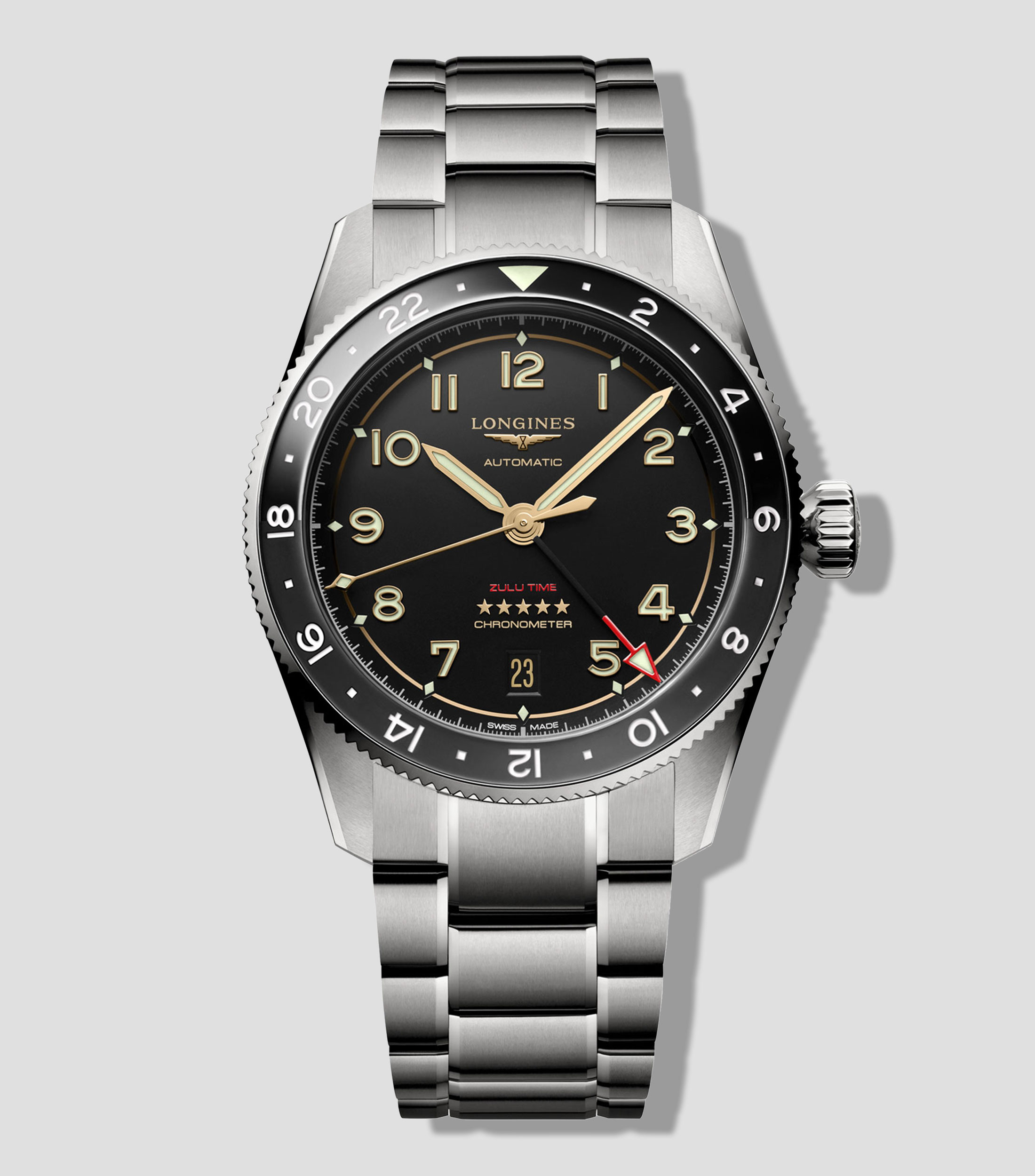 Reloj para Hombre Spirit Zulu Time Titanium de Vestir, Negro