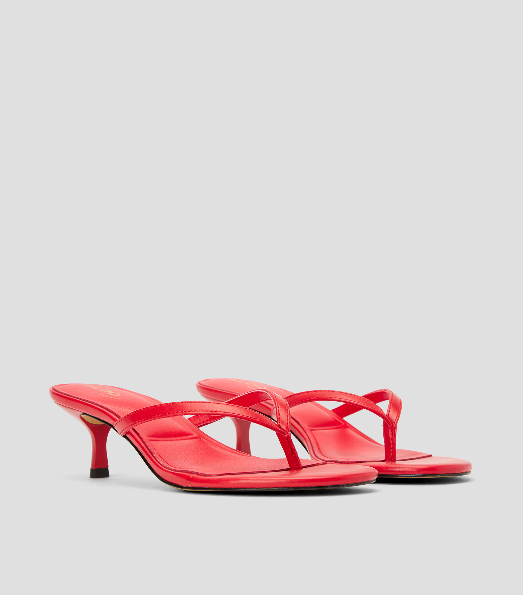 Sandalias con tacón medio y delgado Mujer