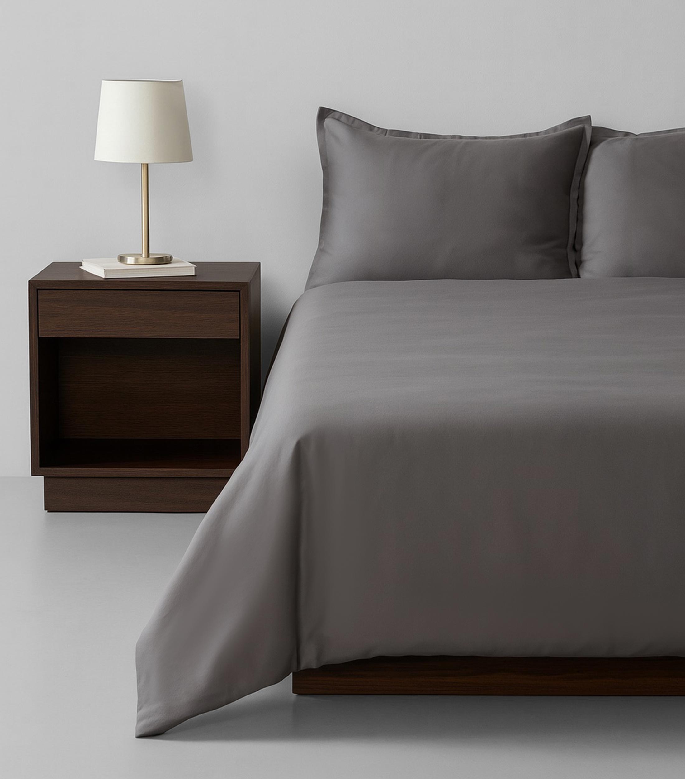 Juego de funda para duvet matrimonial/queen size Bambú gris