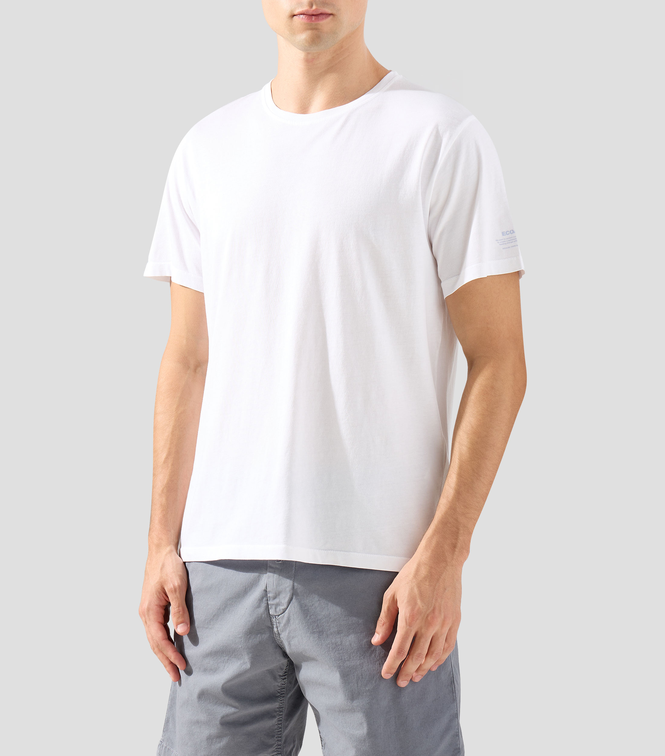 Playera cuello redondo manga corta estampada Hombre
