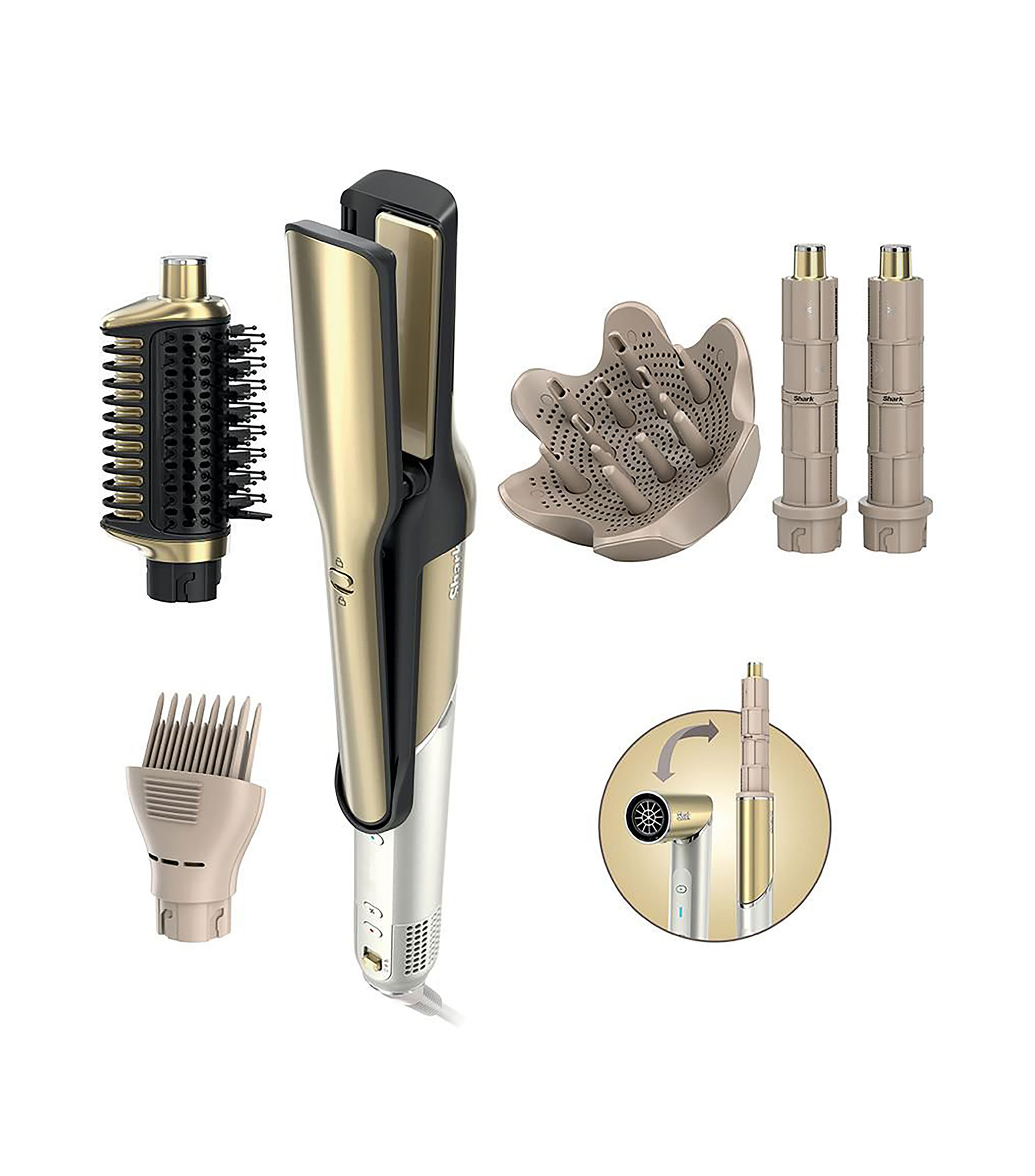 Multiestilizador Shark Glam Sistema de Estilizado y Secado por Aire, 1500 W