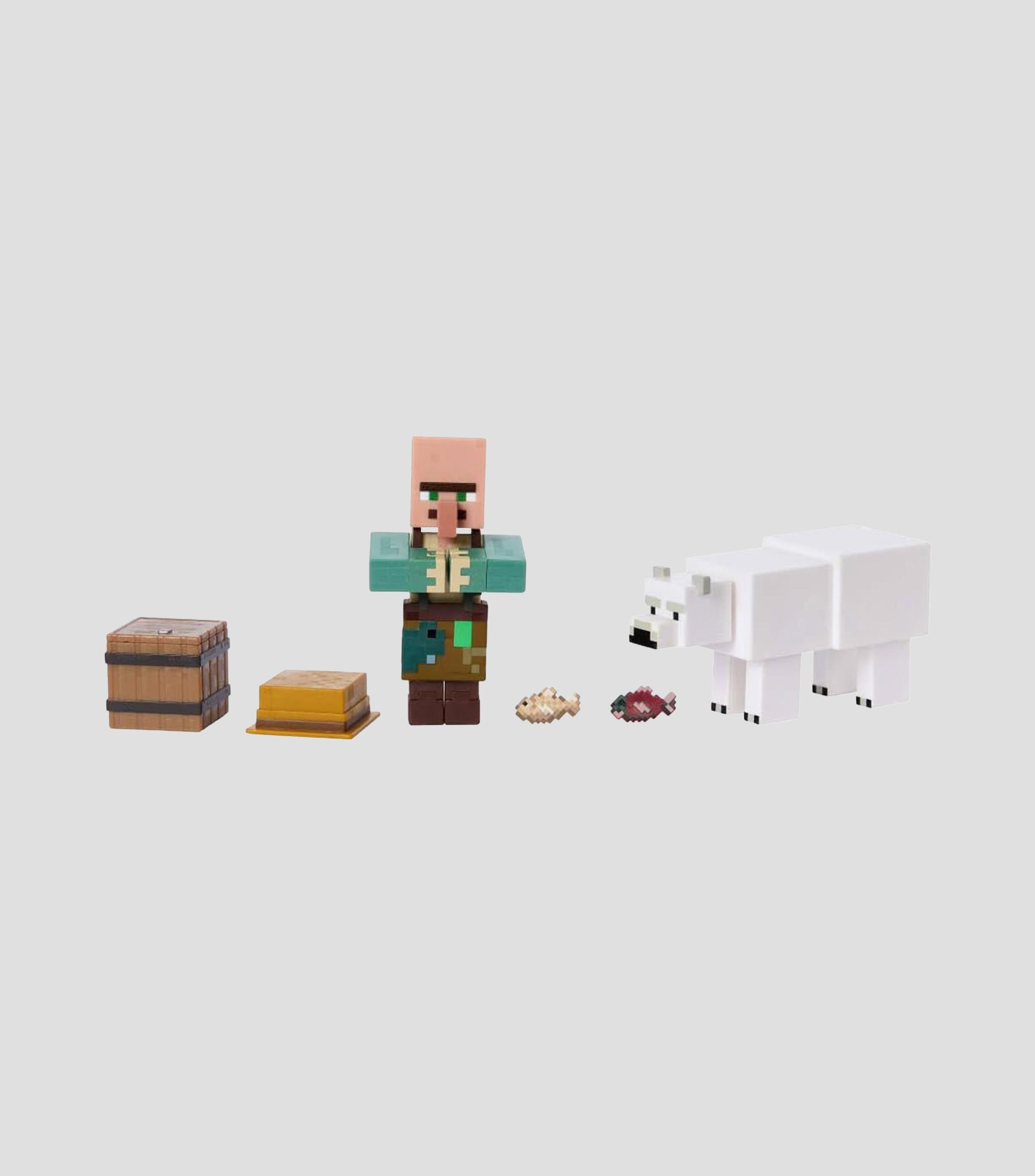 Set Minecraft Pescador y Oso Polar