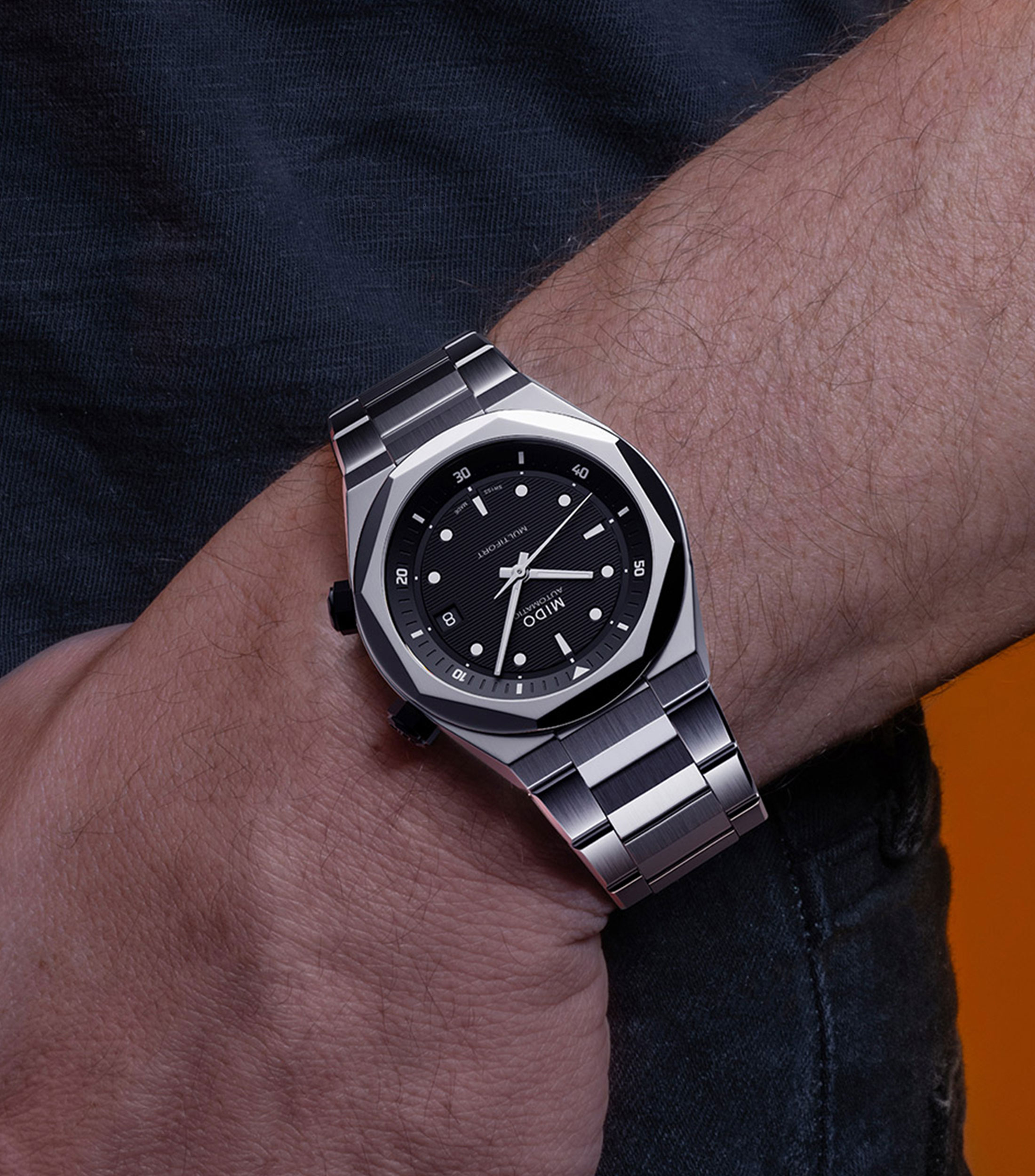 Reloj para Hombre, Deportivo, Plateado
