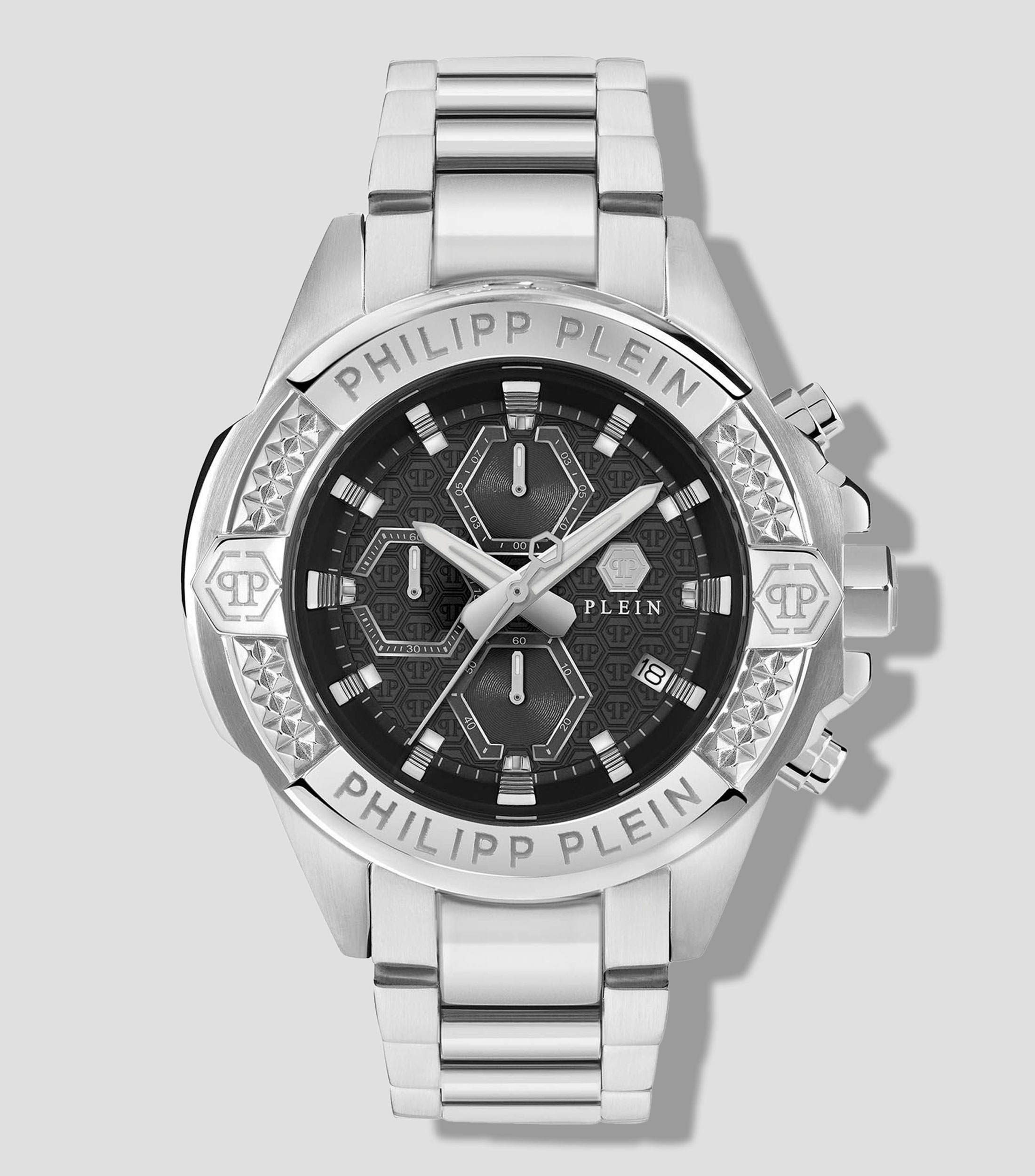 Reloj para hombre The Skull Chrono Casual, Plateado