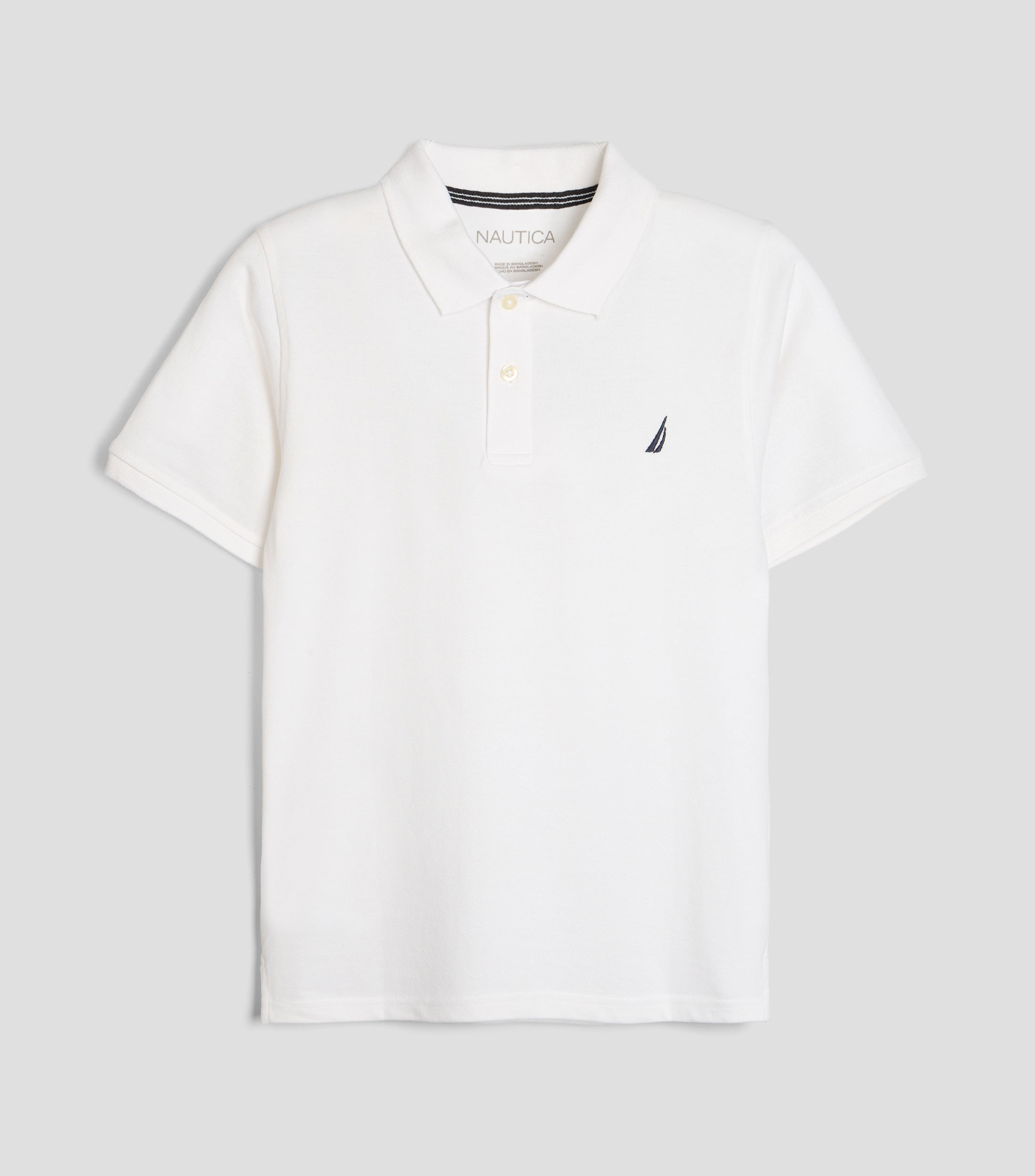 Playera tipo polo manga corta liso Niño