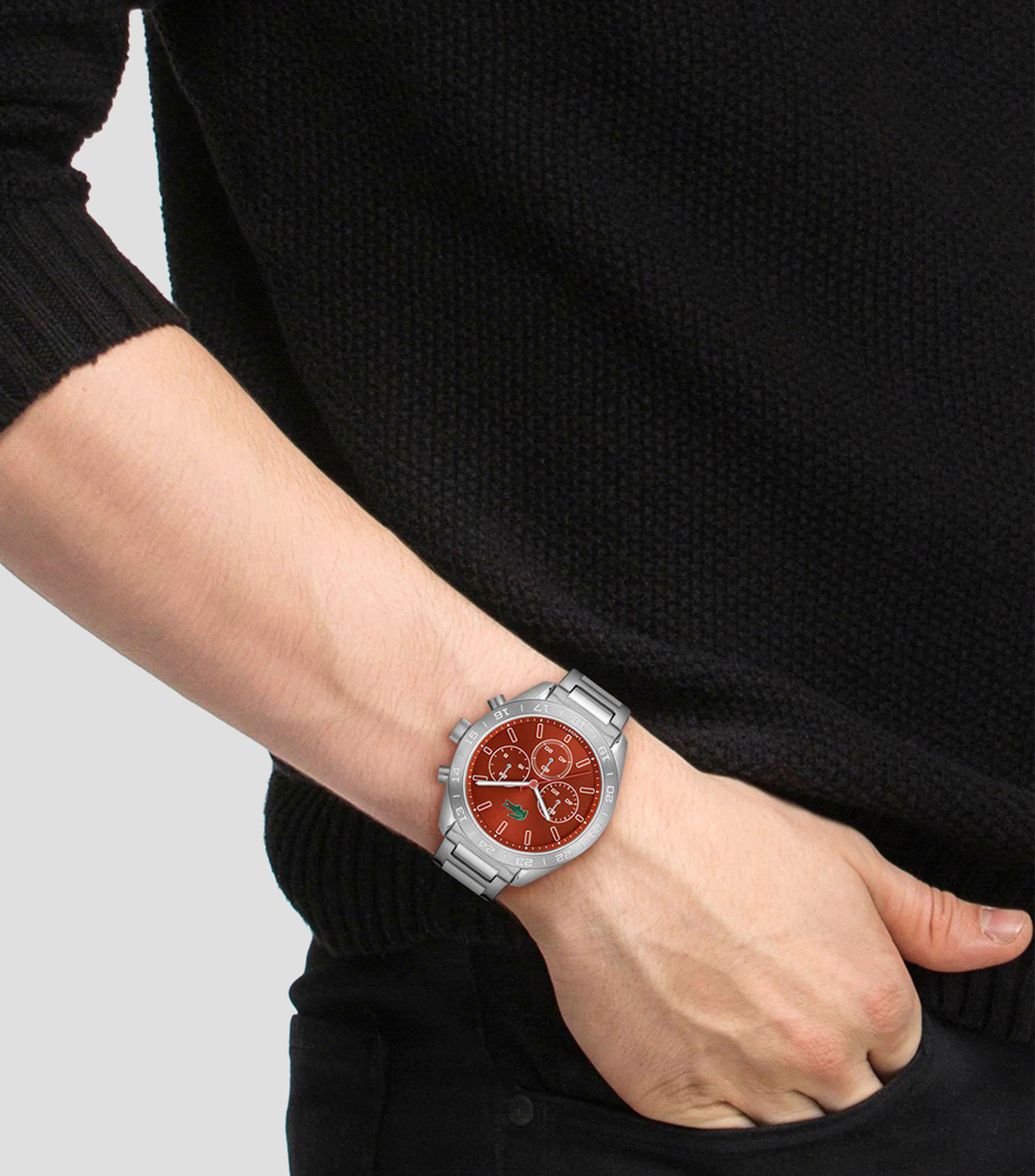 Reloj para Hombre Boston Casual Plateado